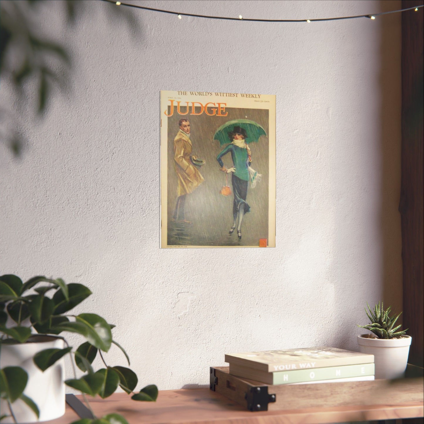 JudgeMagazine19Apr1924 - Art Deco public domain image High Quality Matte Wall Art Poster for Home, Office, Classroom