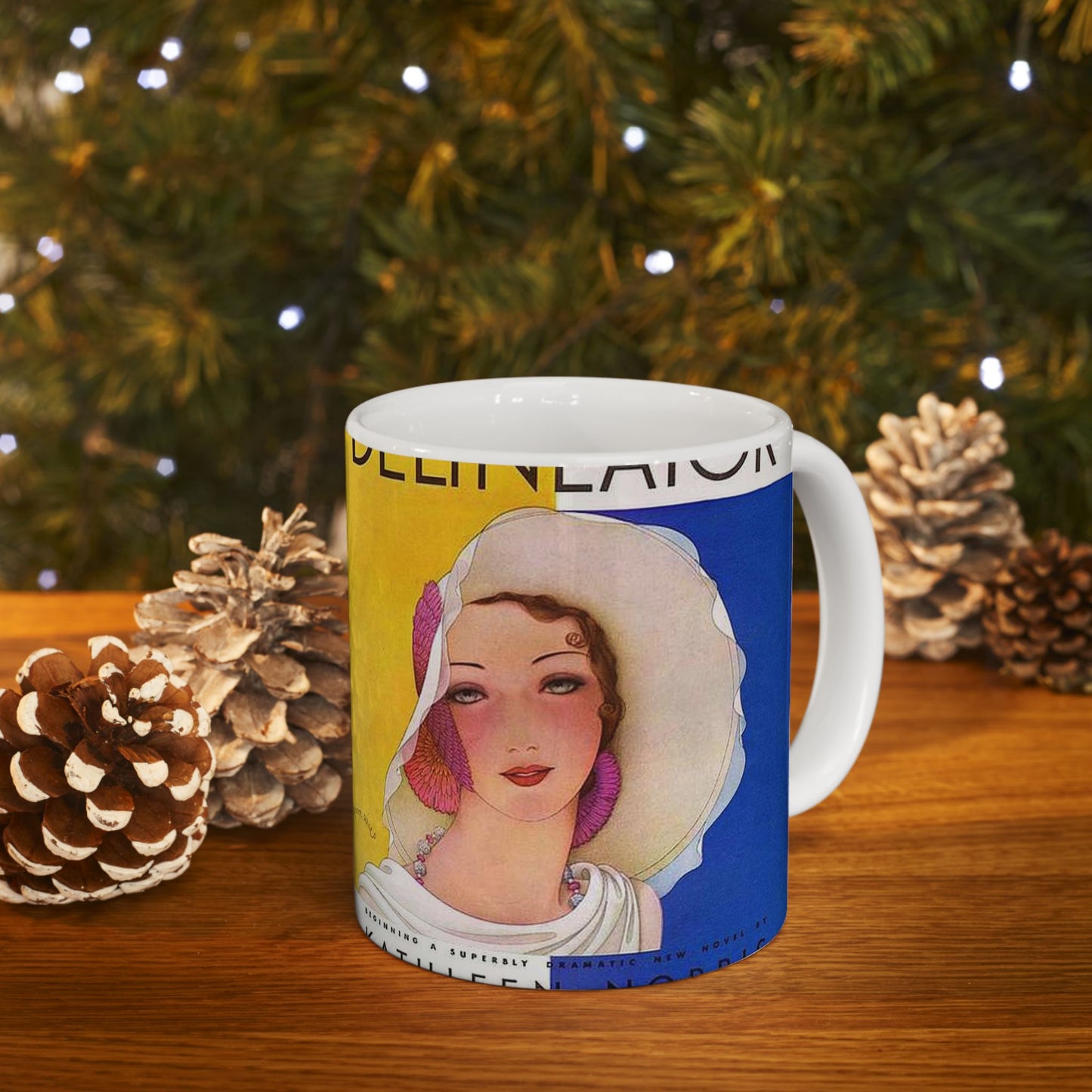 Delineator 1930-08 - Art Deco public domain image Beautiful Novelty Ceramic Coffee Mug 11oz