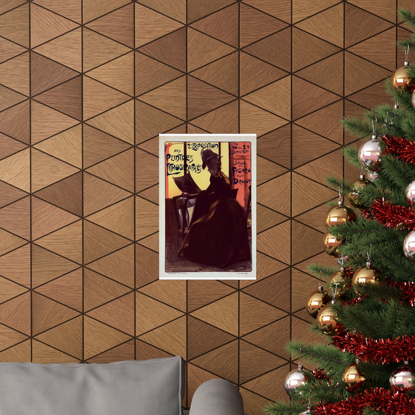Affiche pour la "2e Exposition des Peintres-Lithographes". High Quality Matte Wall Art Poster for Home, Office, Classroom