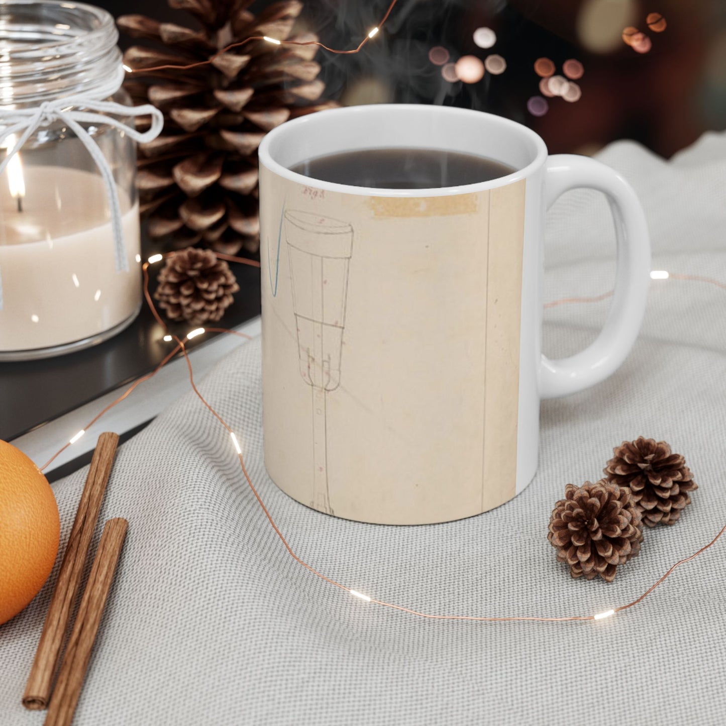 Patent drawing - Drawing of Artificial Leg Public domain image Beautiful Novelty Ceramic Coffee Mug 11oz