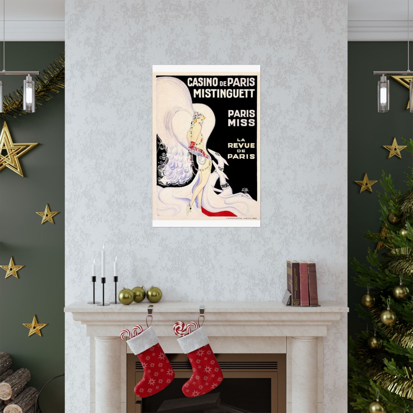 Louis Gaudin - La Revue de Paris 1930 High Quality Matte Wall Art Poster for Home, Office, Classroom