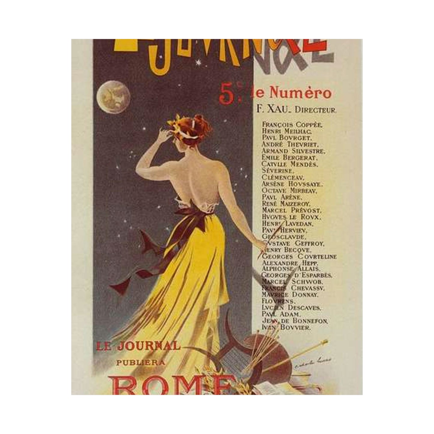 Affiche pour annoncer la publication de "Rome" dans Le Journal. High Quality Matte Wall Art Poster for Home, Office, Classroom