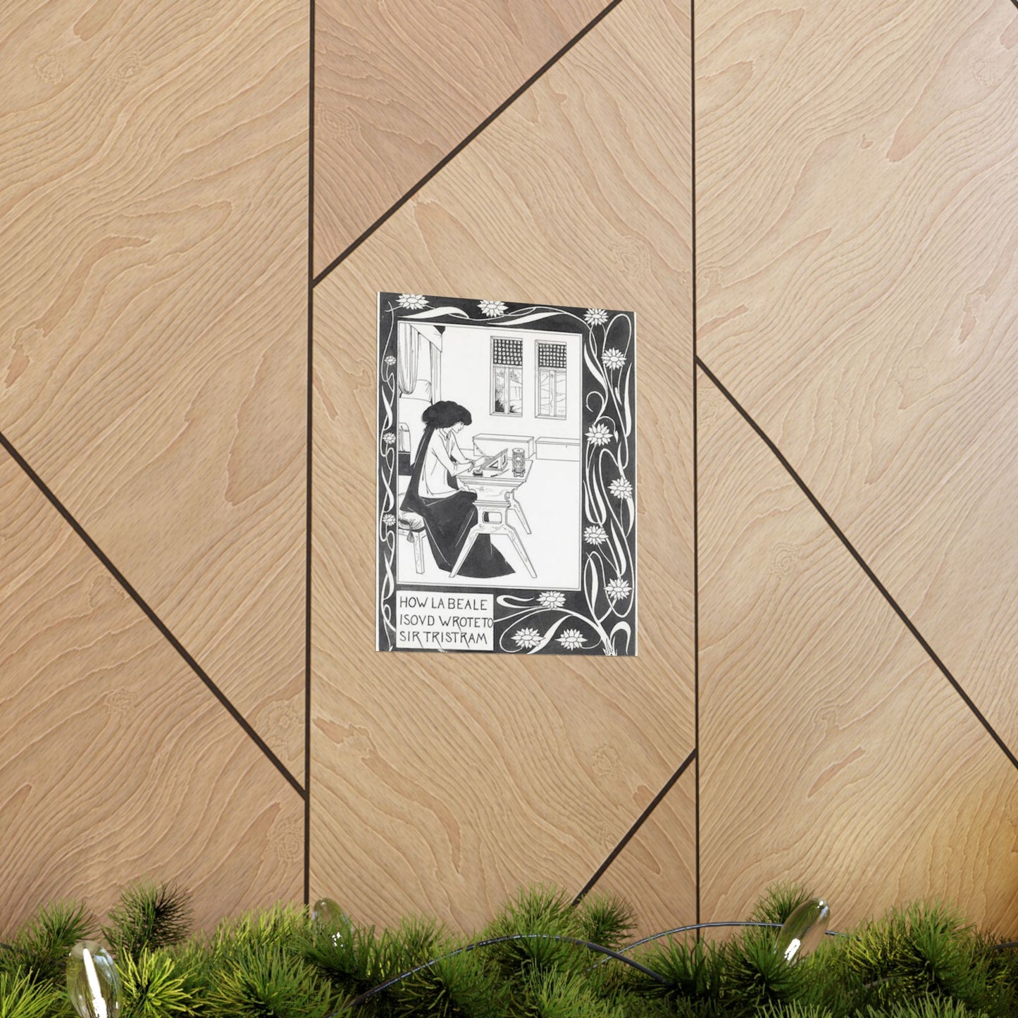 How la Beale Isoud wrote to Sir Tristram High Quality Matte Wall Art Poster for Home, Office, Classroom