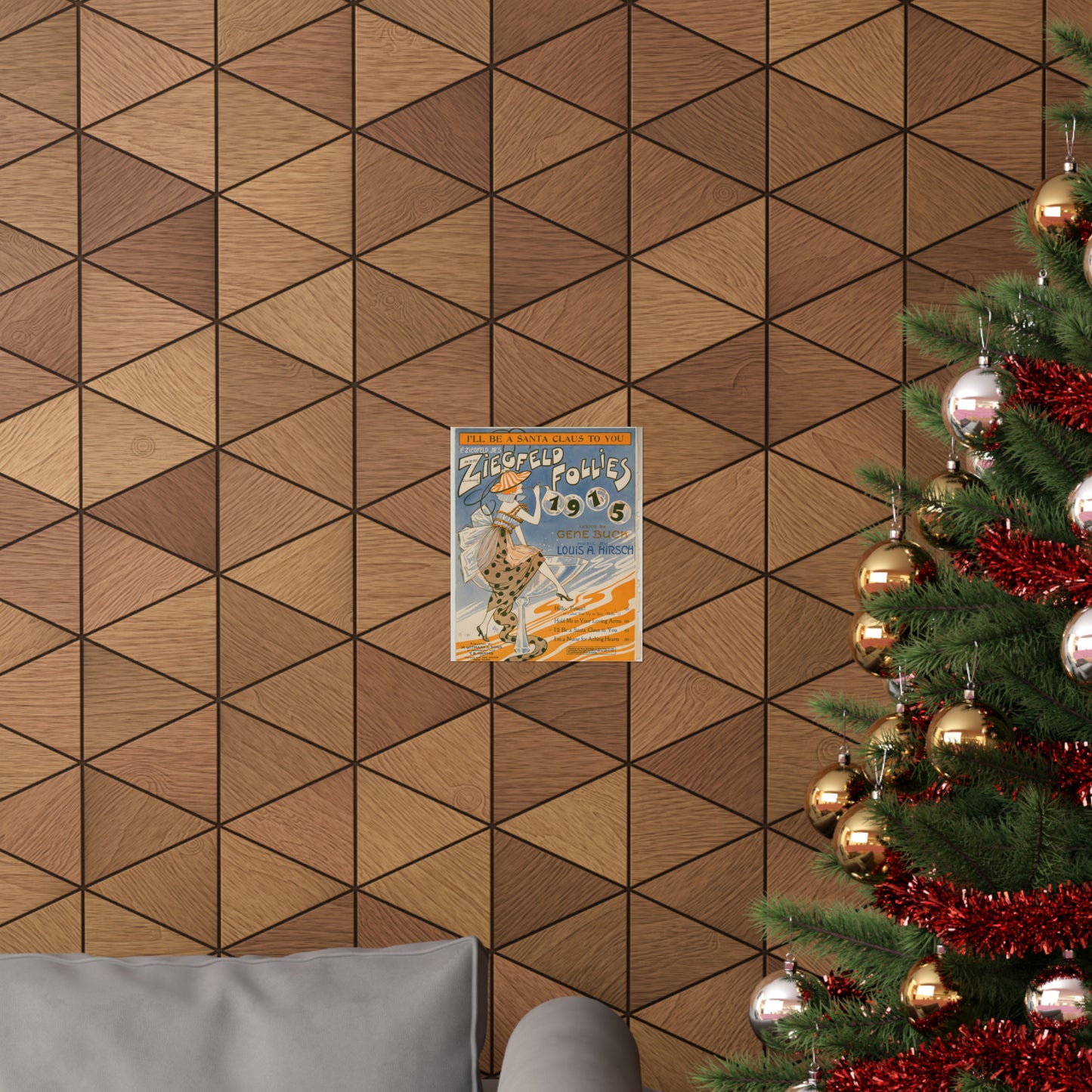 I'll be a Santa Claus to you - Sheet music, Popular songs of the day High Quality Matte Wall Art Poster for Home, Office, Classroom