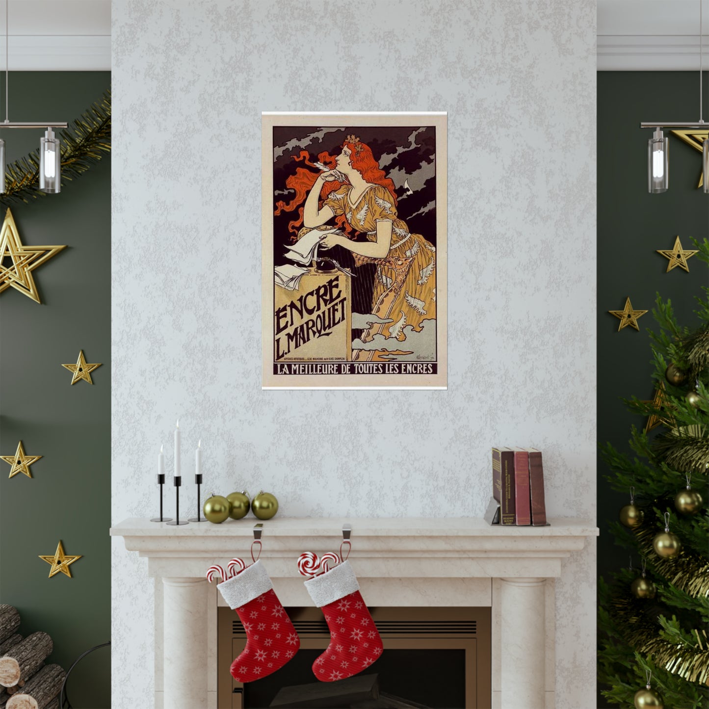 Affiche pour l' "Encre Marquet". High Quality Matte Wall Art Poster for Home, Office, Classroom
