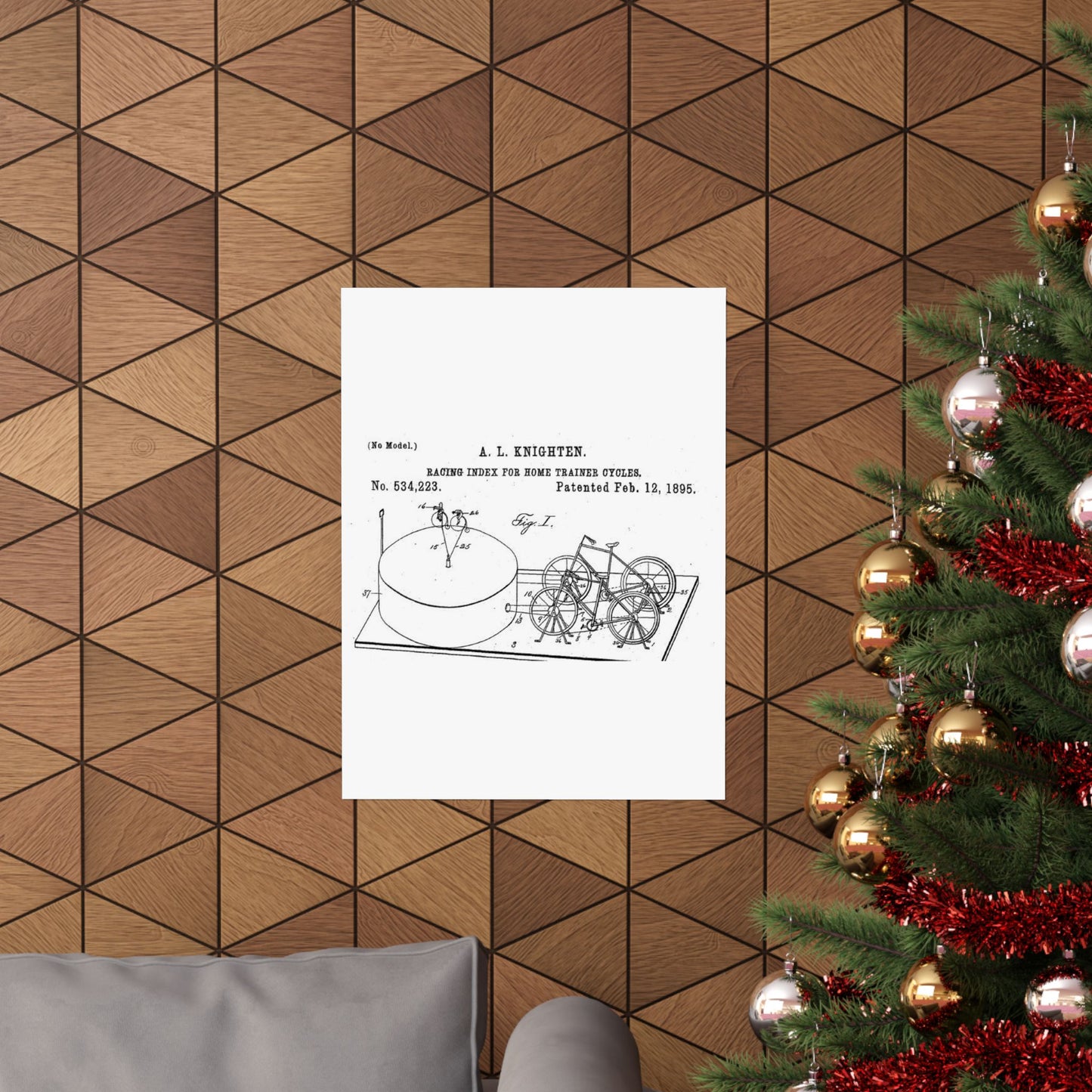 Patent drawing - RacingBikesPatent Public domain image High Quality Matte Wall Art Poster for Home, Office, Classroom