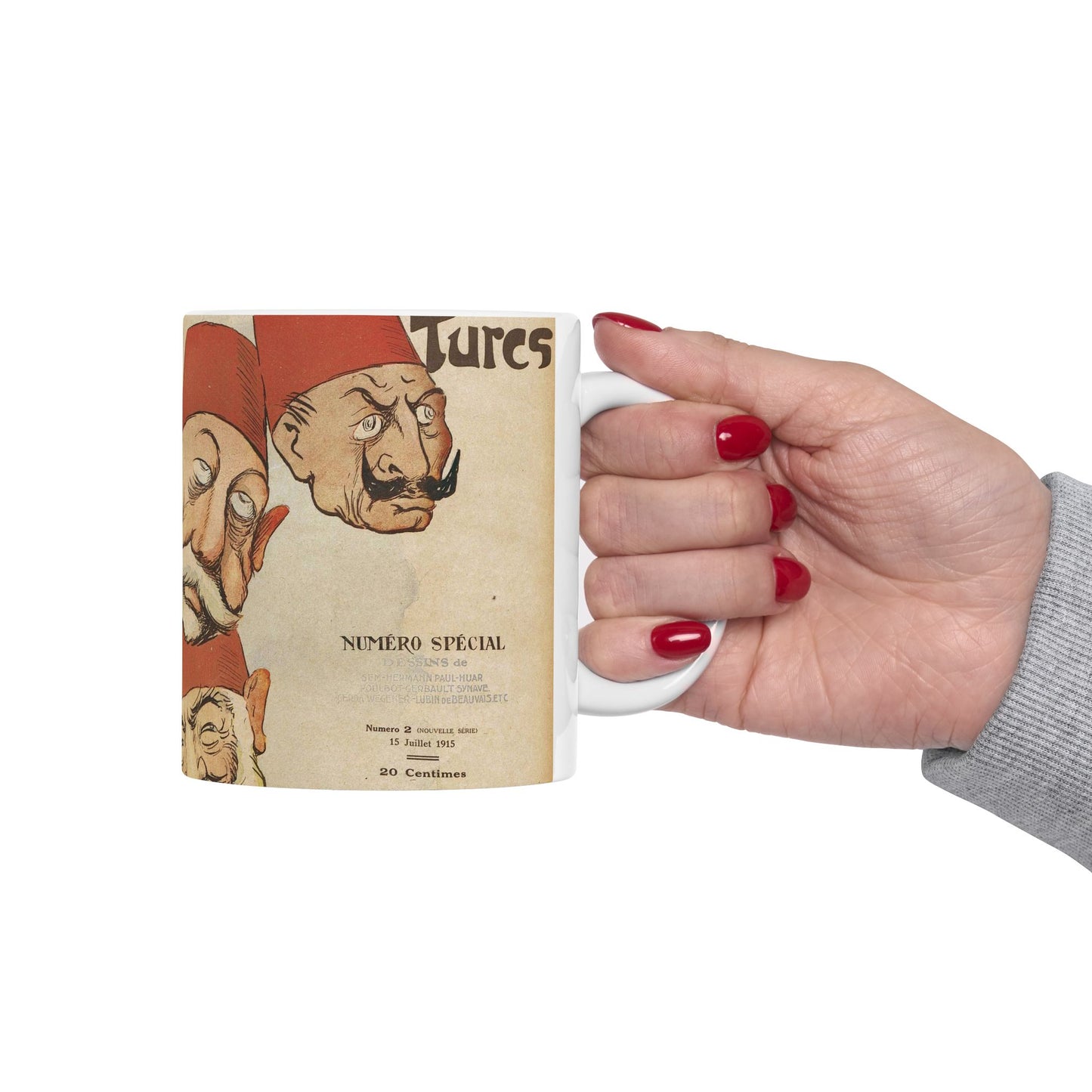 Georges Goursat - La Baïonnette numéro 2 couverture Beautiful Novelty Ceramic Coffee Mug 11oz