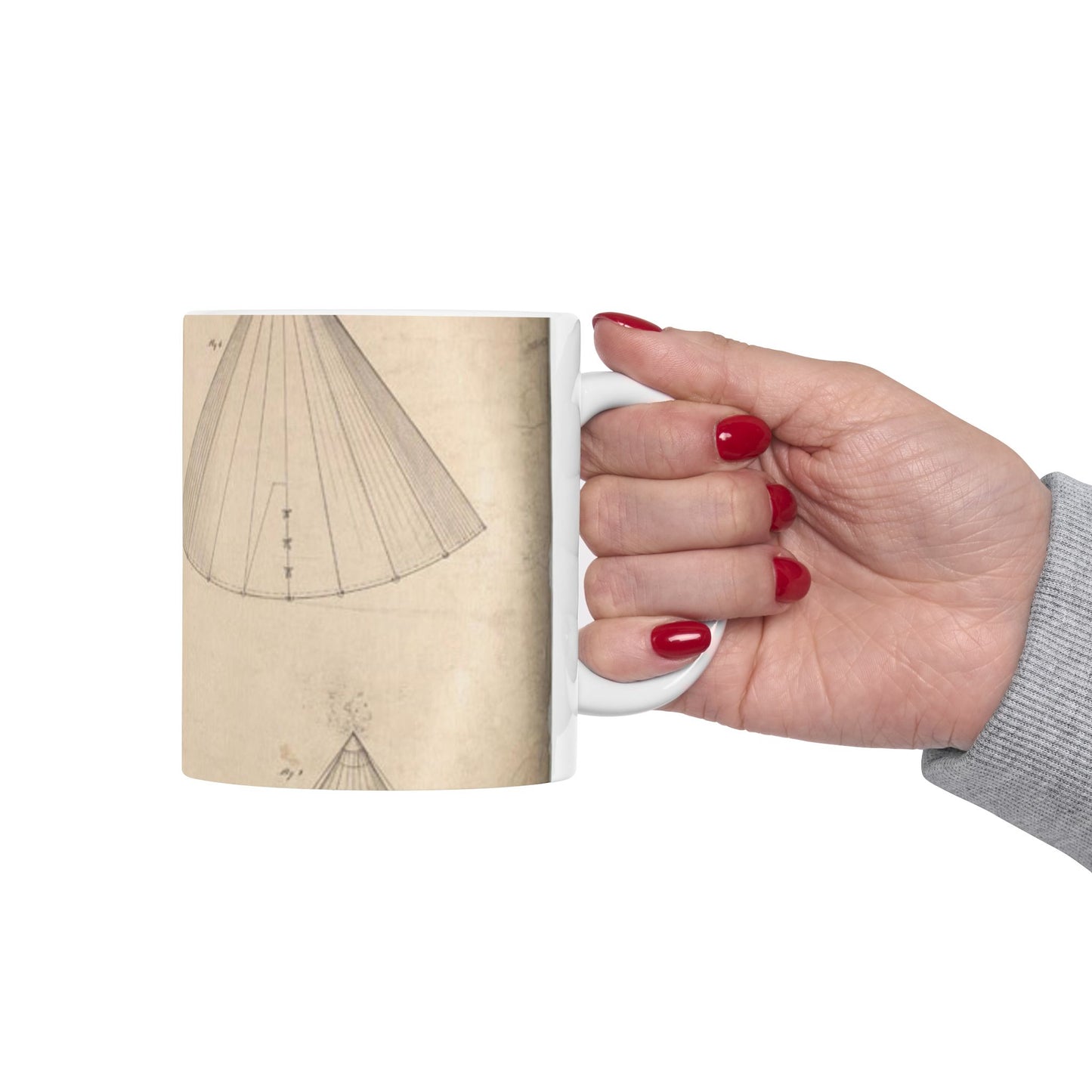Patent drawing - Drawing of Improvement in Tents Public domain image Beautiful Novelty Ceramic Coffee Mug 11oz