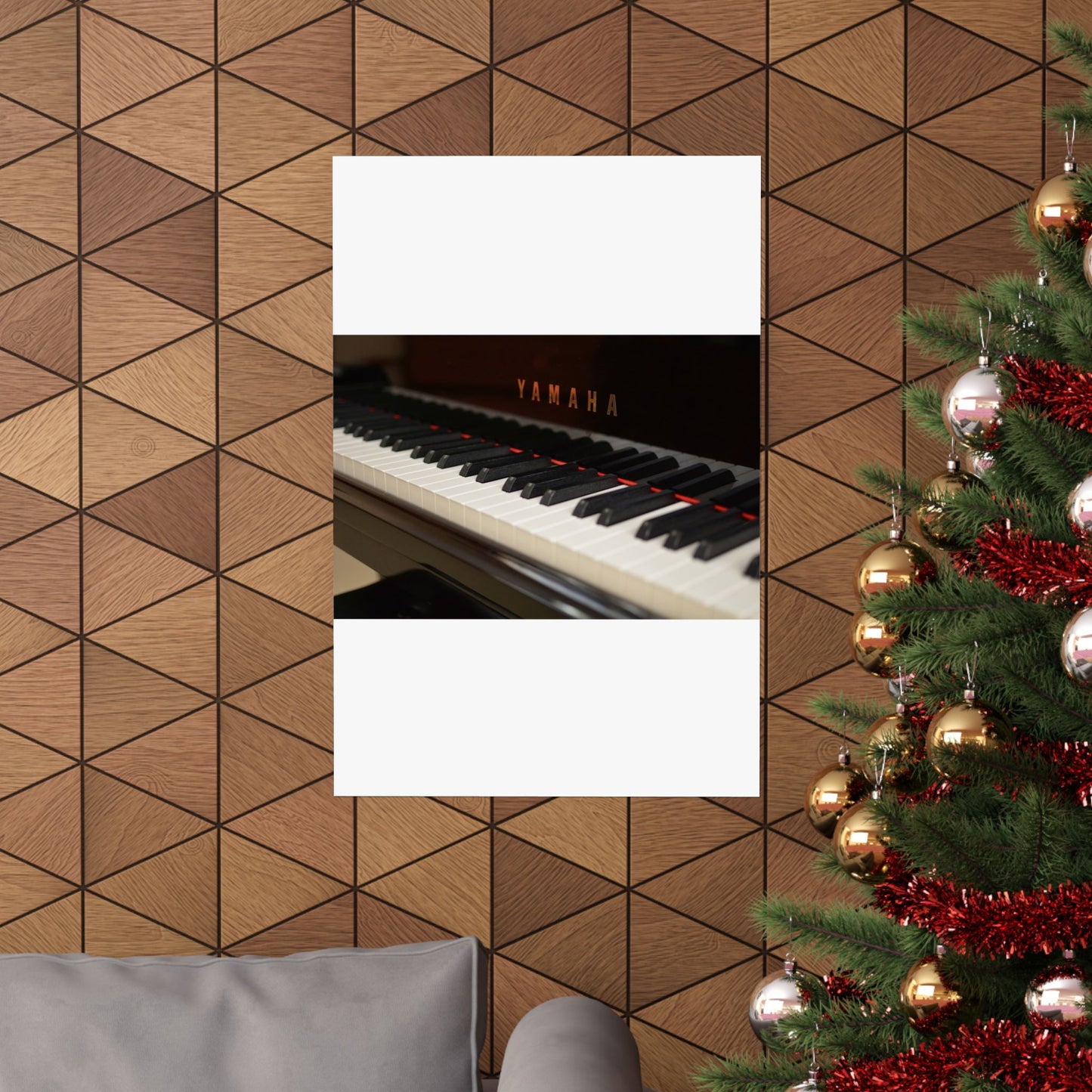 A close up of the keys of a piano. Piano keyboard yamaha, music. High Quality Matte Wall Art Poster for Home, Office, Classroom