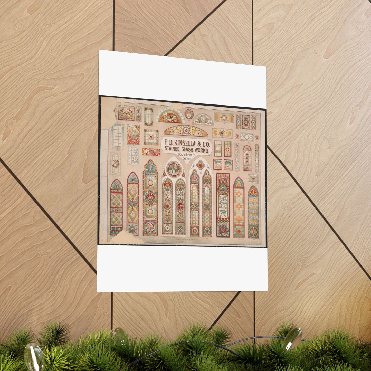 F.D. Kinsella & Co., stained glass works High Quality Matte Wall Art Poster for Home, Office, Classroom