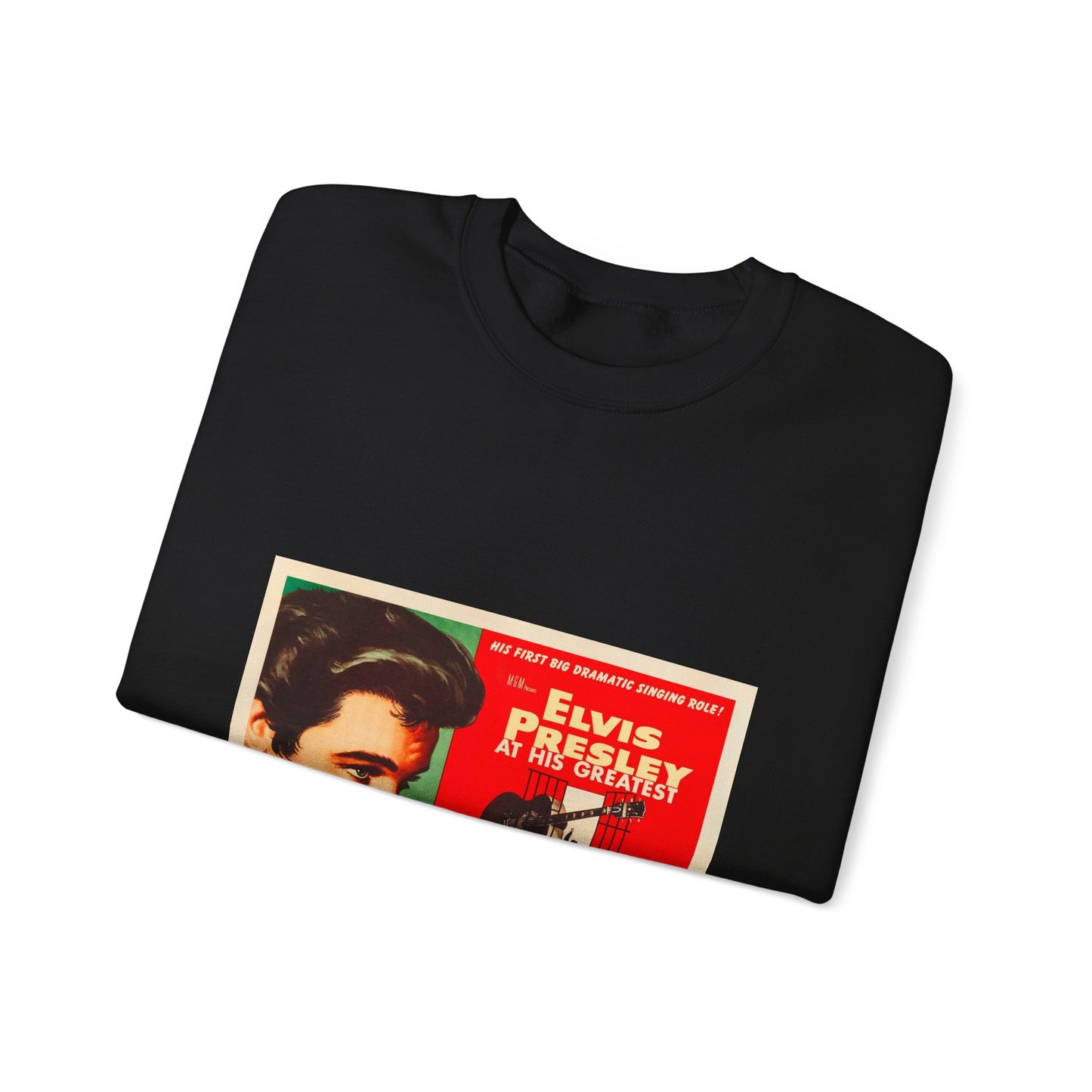 Jailhouse Rock (1957 poster - half-sheet) Black Heavy Blend Adult Crew Neck SweatShirt