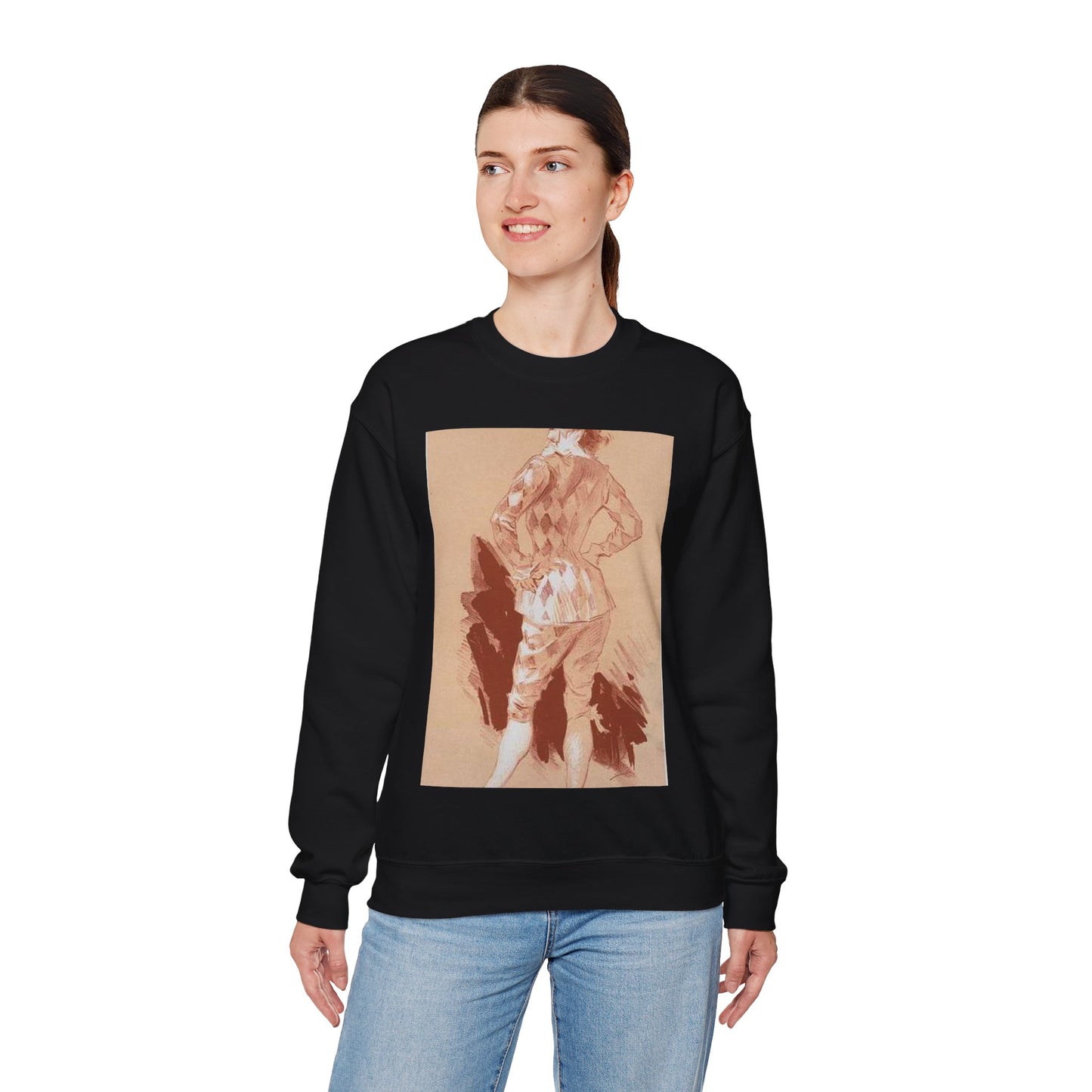 Dessin original pour la couverture des Maîtres de l'Affiche. Black Heavy Blend Adult Crew Neck SweatShirt