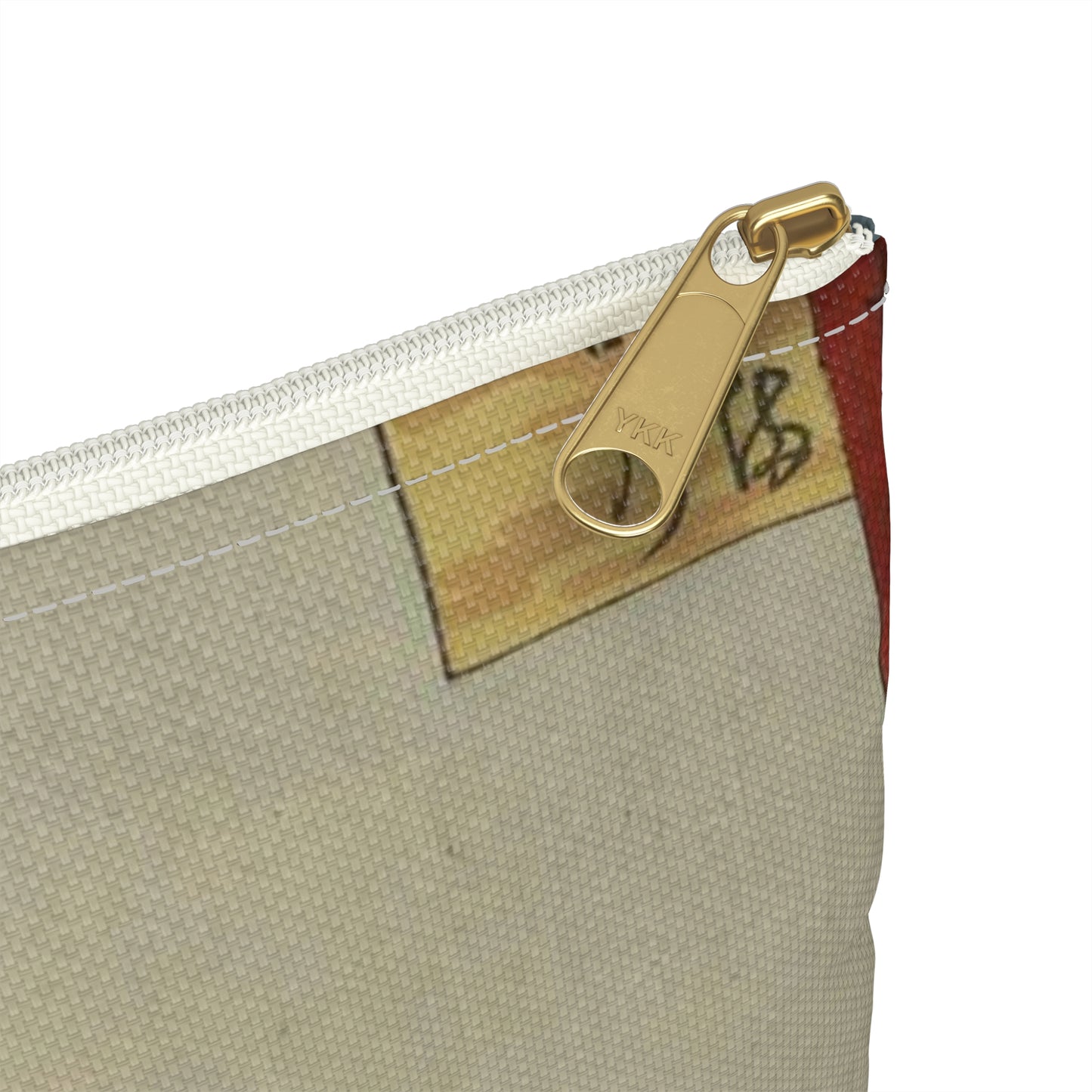 Gajō icchō, Ando Hiroshige - Public domain portrait drawing Large Organizer Pouch with Black Zipper