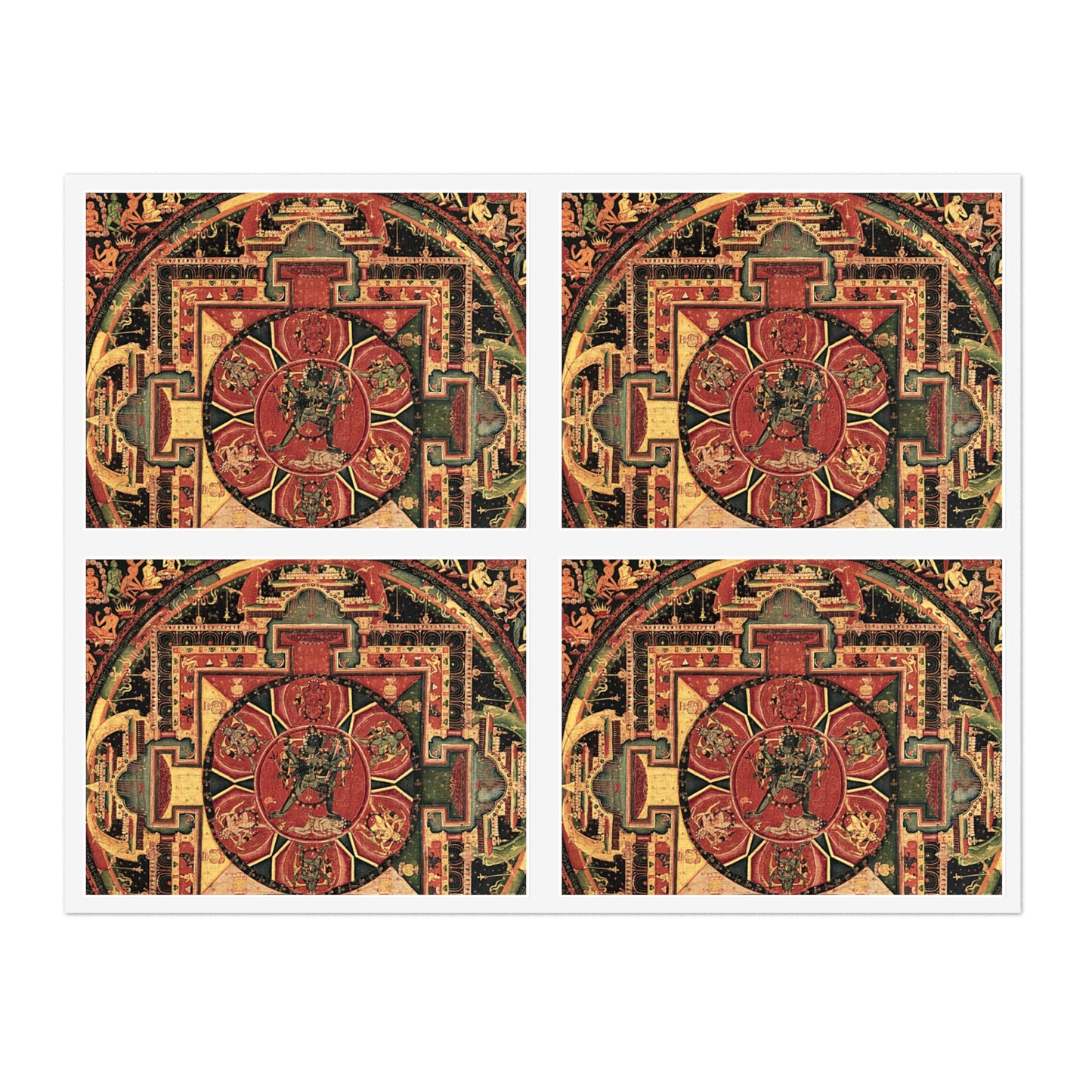 Chakrasamvara Mandala, Nepal, Kathmandu valley Laminated UV Protective Vinyl Stickers