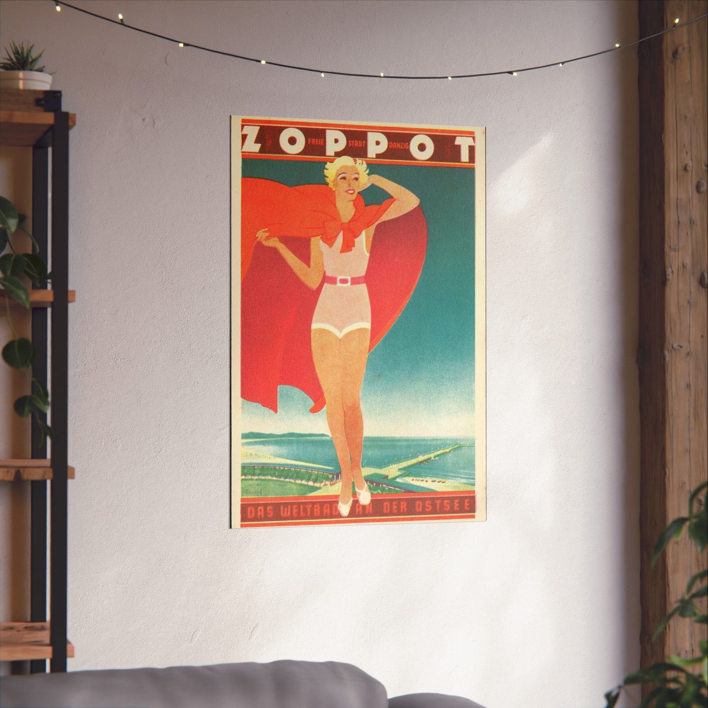 Jupp Wiertz - Zoppot, das Weltbad an der Ostsee High Quality Matte Wall Art Poster for Home, Office, Classroom