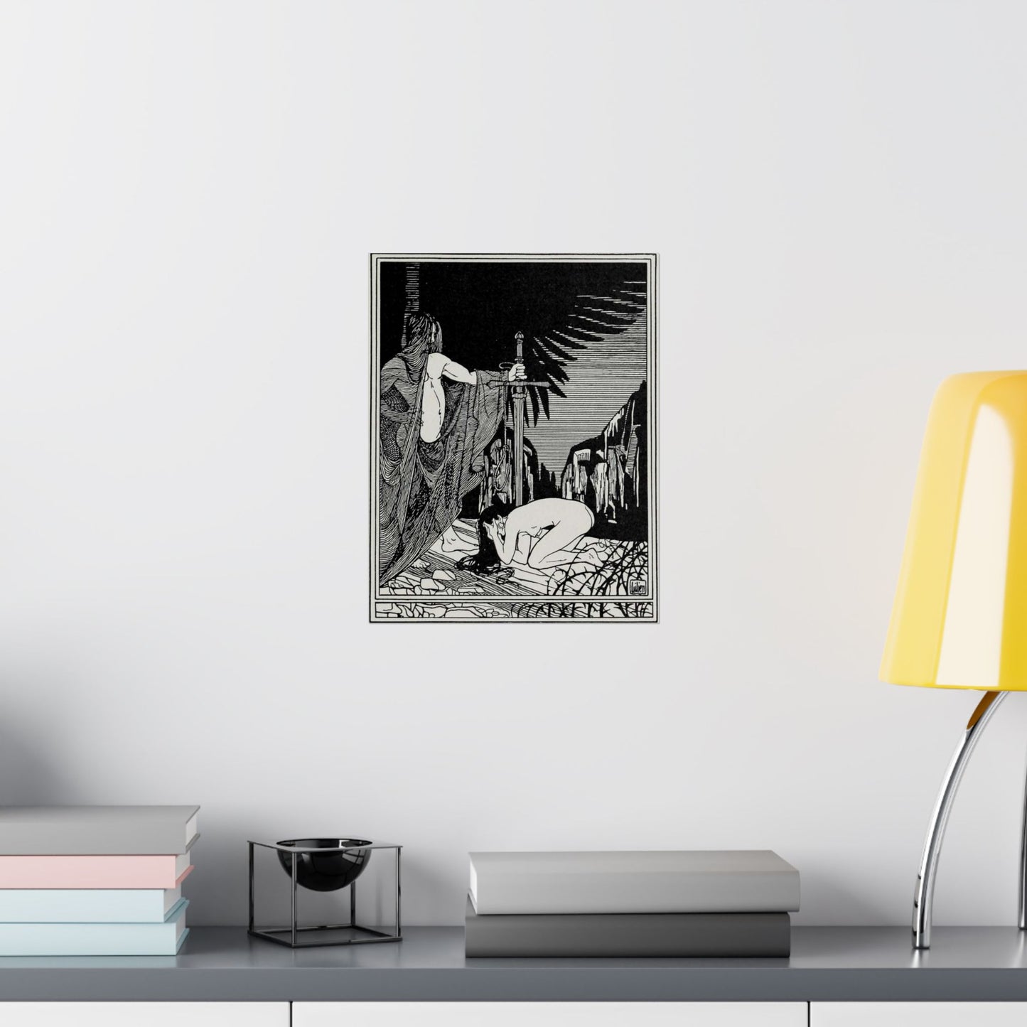 Juda 3 - Art nouveau public domain image High Quality Matte Wall Art Poster for Home, Office, Classroom