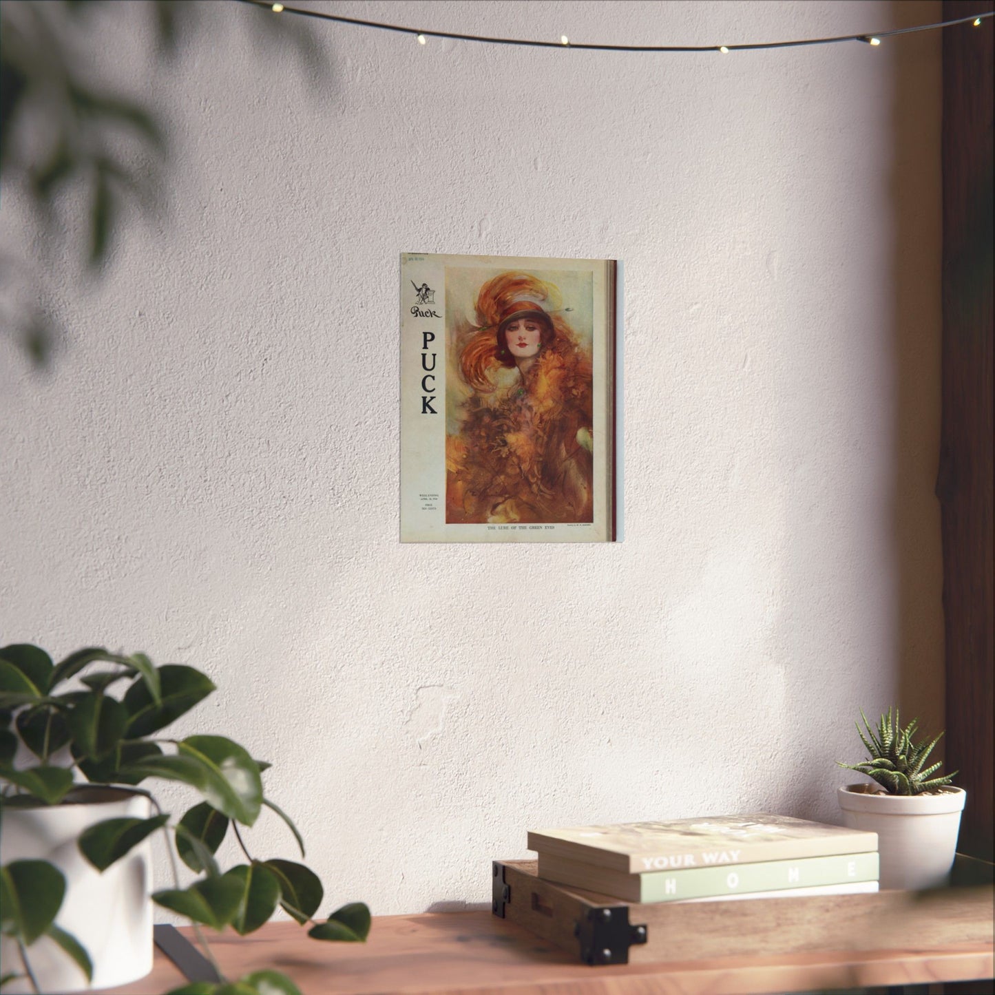 The lure of the green eyes / painted by W.H. Barribal. High Quality Matte Wall Art Poster for Home, Office, Classroom