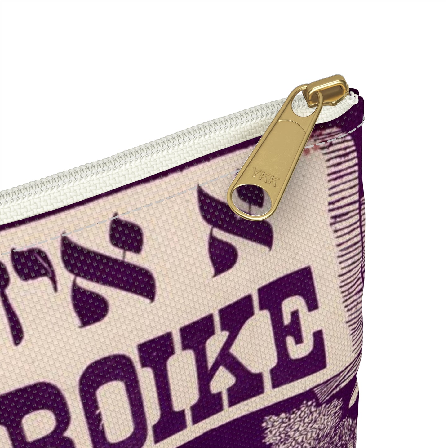 A Yiddishe troike - Public domain American popular sheet music Large Organizer Pouch with Black Zipper