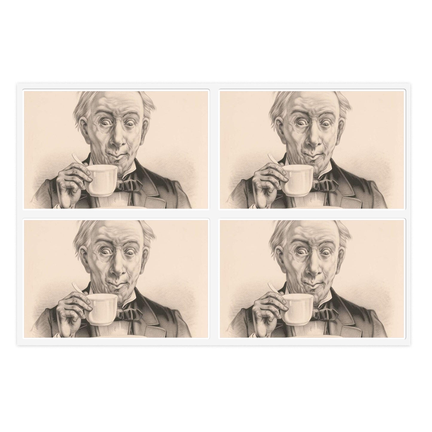 Delicious Coffee! - Print, Library of Congress collection Laminated UV Protective Vinyl Stickers