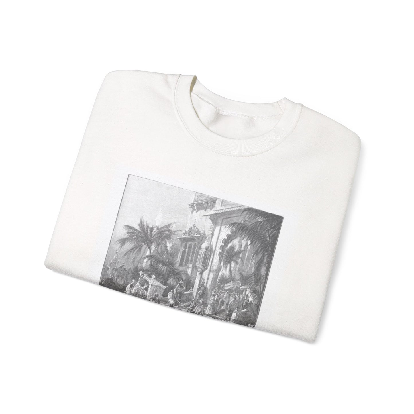 Journey to the East - Nicolas II Asia Tour by Ukhtomsky White Heavy Blend Adult Crew Neck SweatShirt