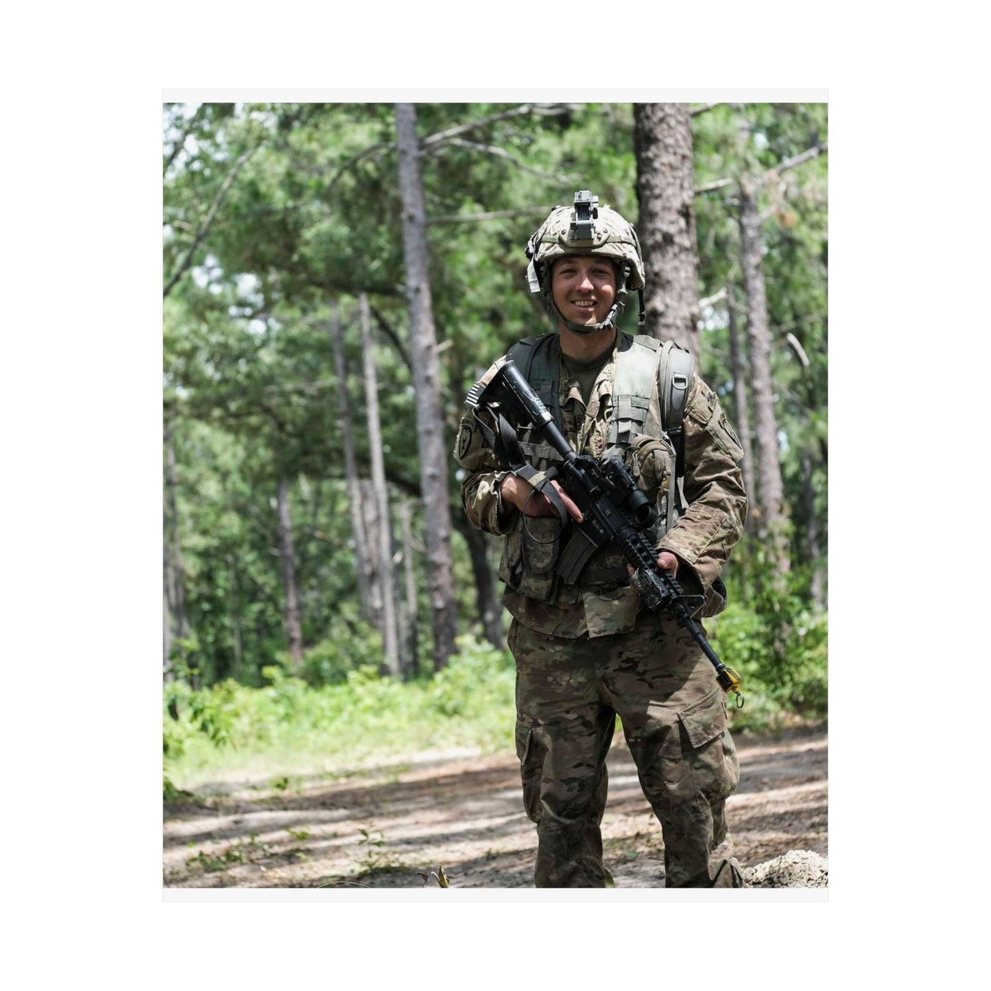 1st Lt. Jamieson Barnes an officer with Headquarters, High Quality Matte Wall Art Poster for Home, Office, Classroom