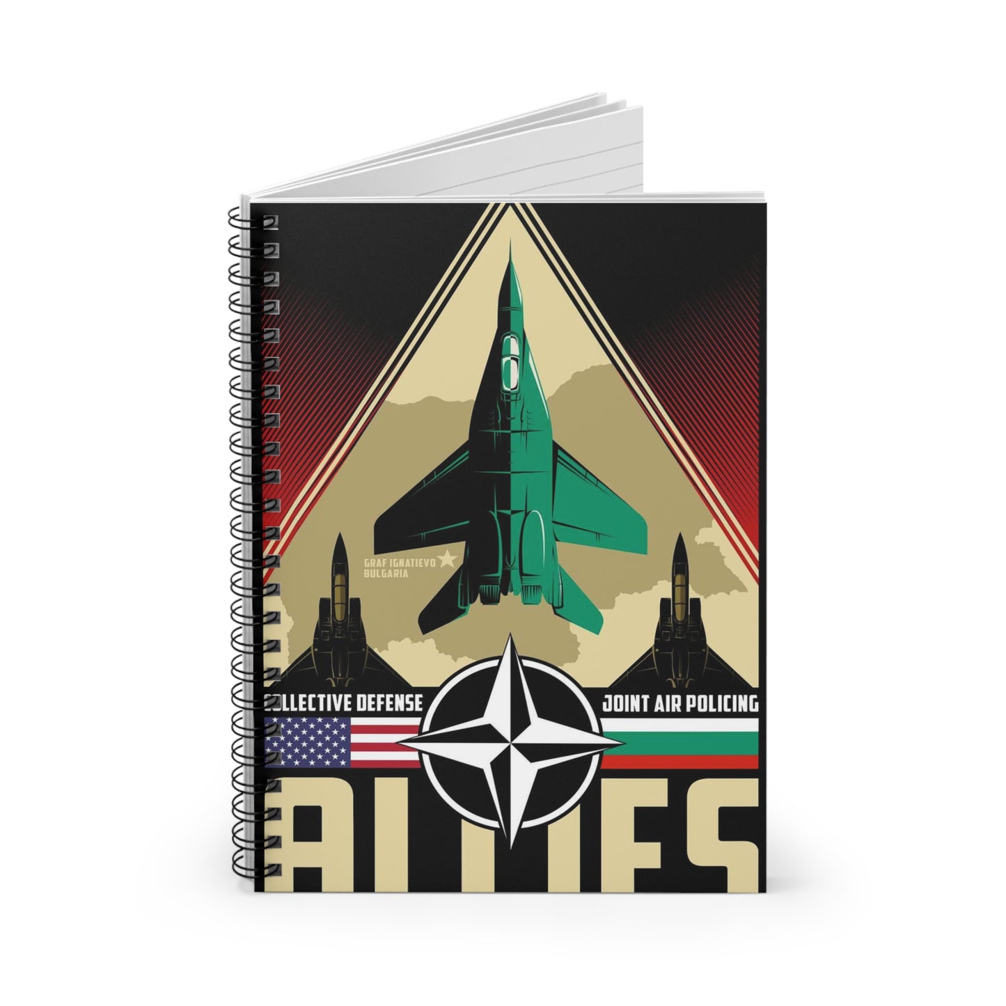 The U.S. and Bulgarian air forces will conduct the Spiral Bound Ruled Notebook with Printed Cover