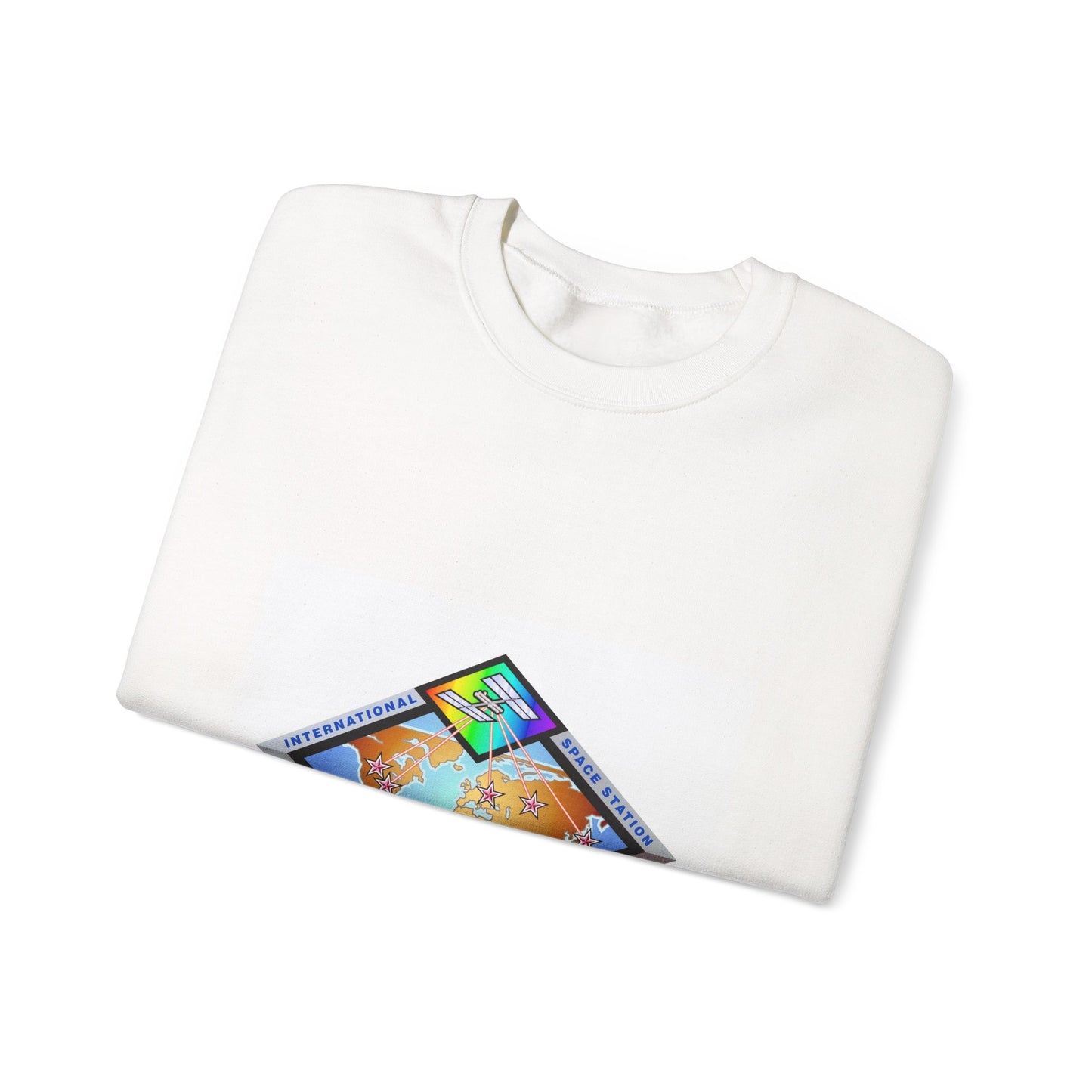 Logo for the International Space Station Avionics Recon team White Heavy Blend Adult Crew Neck SweatShirt