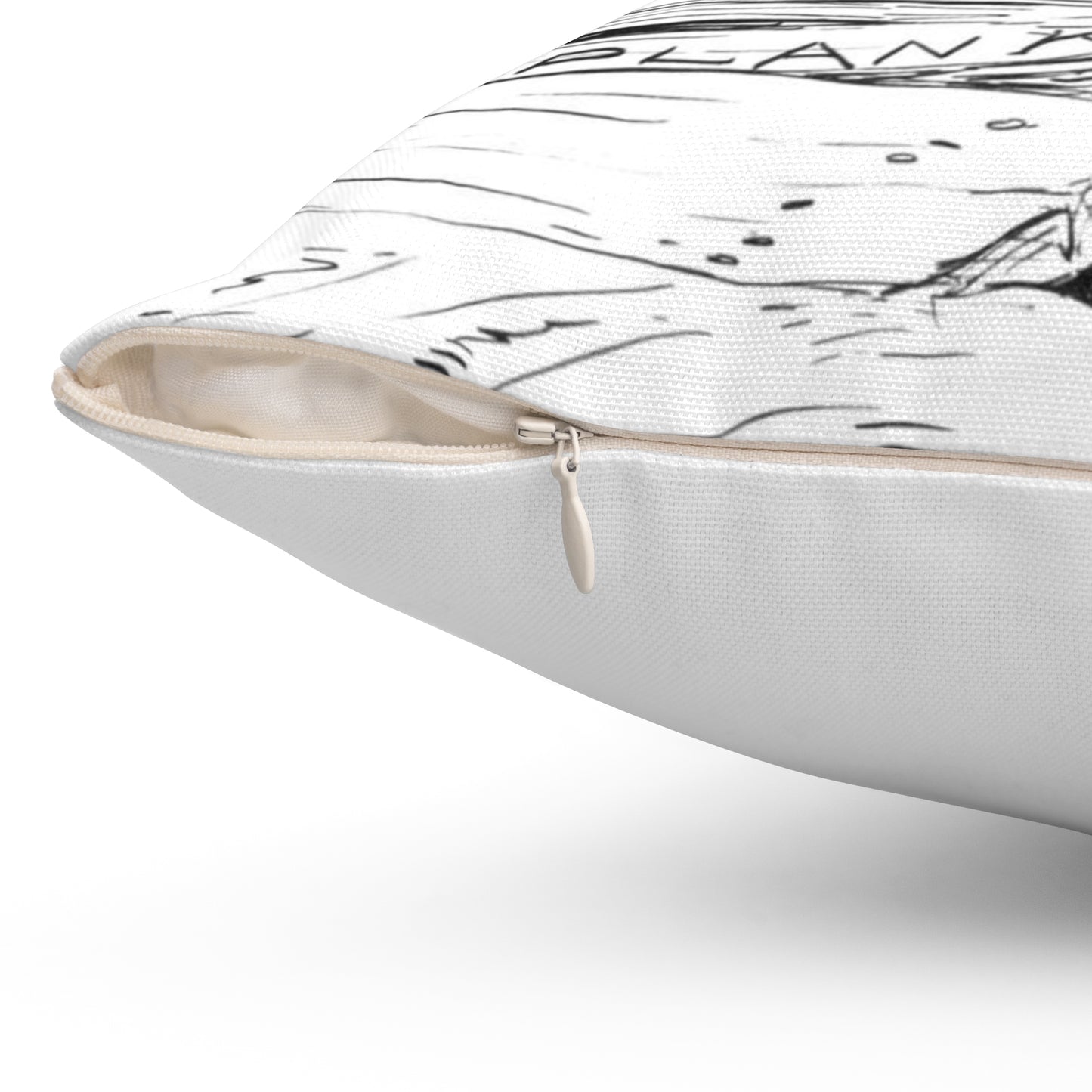 Skittish - Political cartoon, public domain image Decorative Accent Square Pillow
