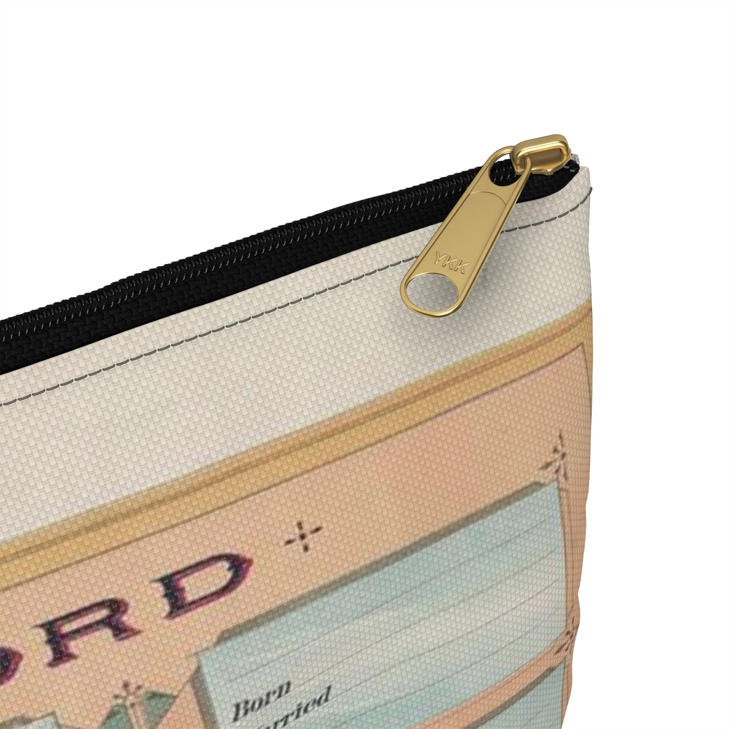 Family record. Before the war and since the war / Krebs Lithographing Company, Cincinnati. Large Organizer Pouch with Black Zipper