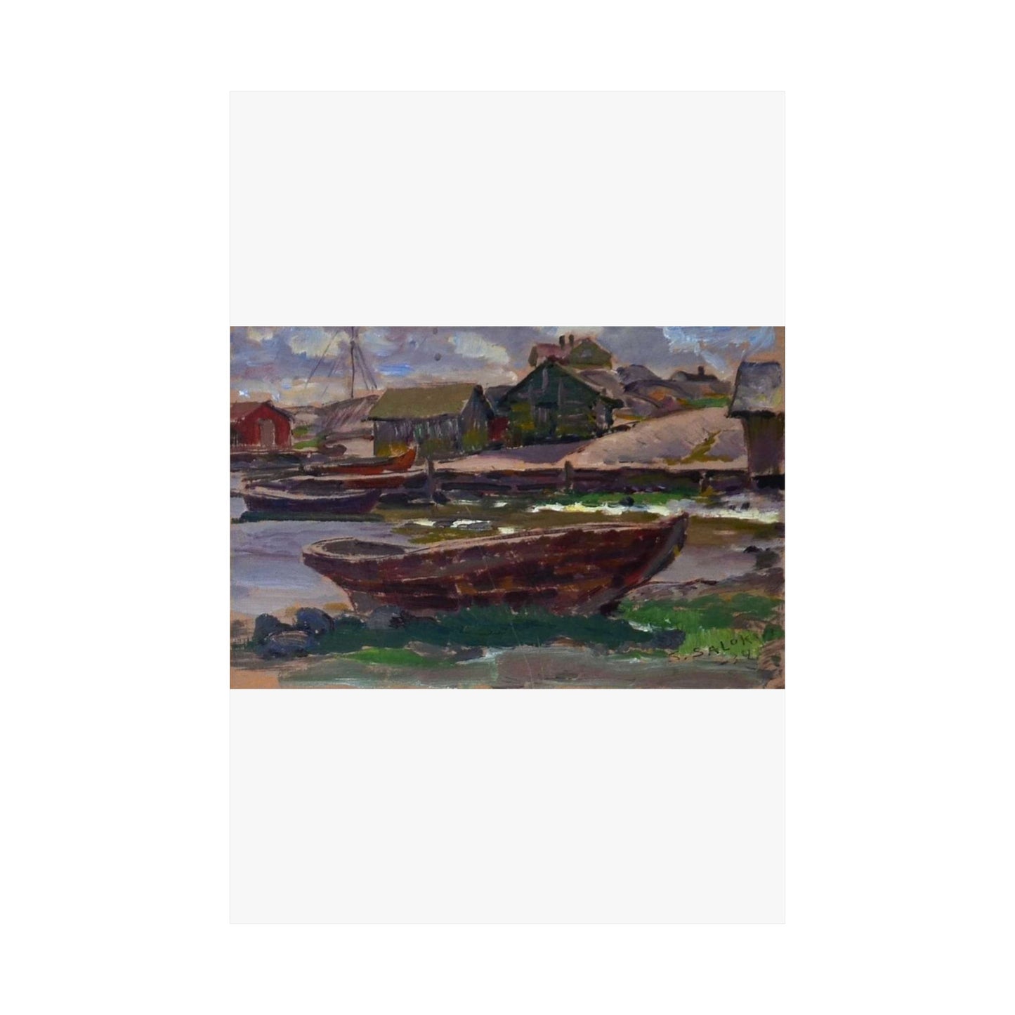 Kökar (Santeri Salokivi, 1934), Finland High Quality Matte Wall Art Poster for Home, Office, Classroom