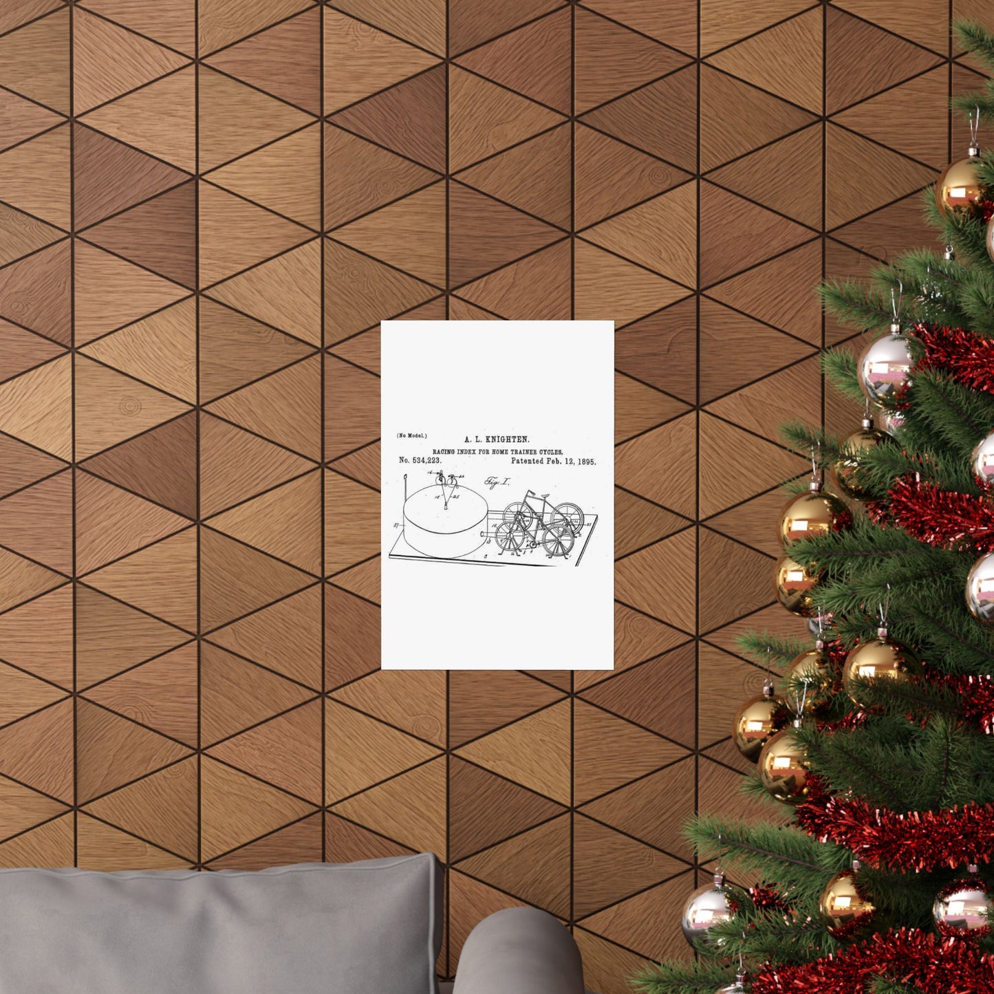 Patent drawing - RacingBikesPatent Public domain image High Quality Matte Wall Art Poster for Home, Office, Classroom