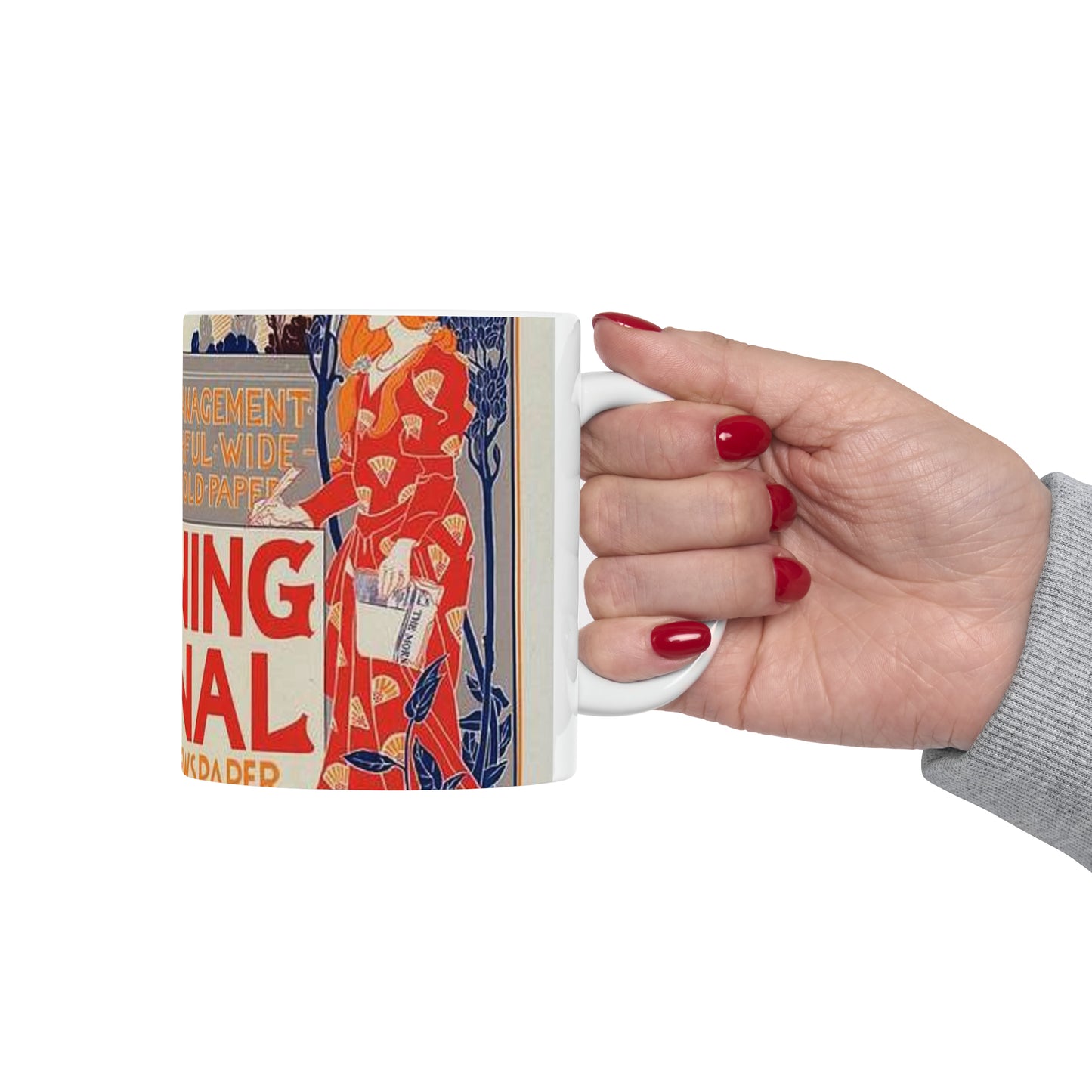 Louis Rhead - Affiche américaine pour le "Morning Journal". Beautiful Novelty Ceramic Coffee Mug 11oz