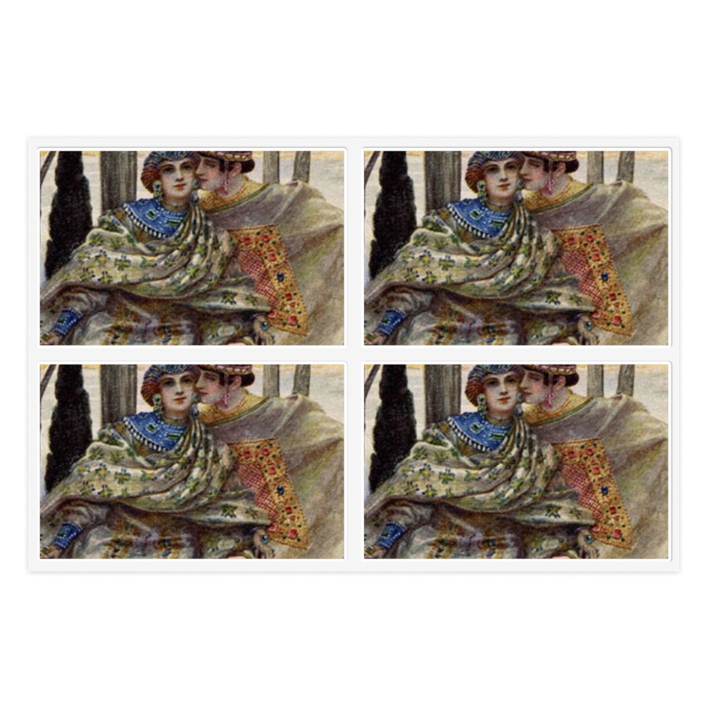 Sergey Solomko 021 - Art nouveau public domain image Laminated UV Protective Vinyl Stickers