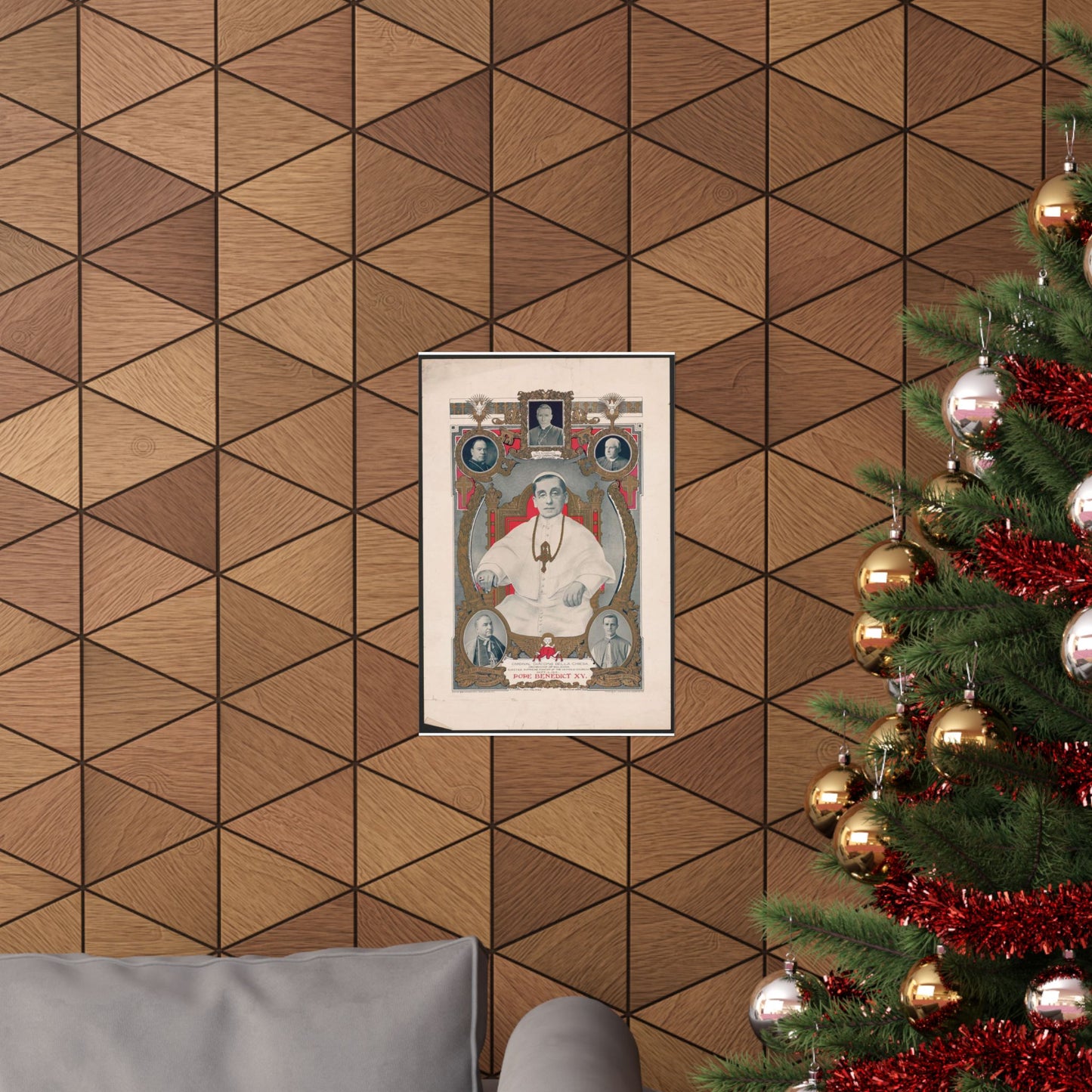 Pope Benedict XV: Cardinal Giacomo Della Chiese, Archbishop of Bologna, Elected Supreme Pontiff of the Catholic Church, September 3, 1914 High Quality Matte Wall Art Poster for Home, Office, Classroom