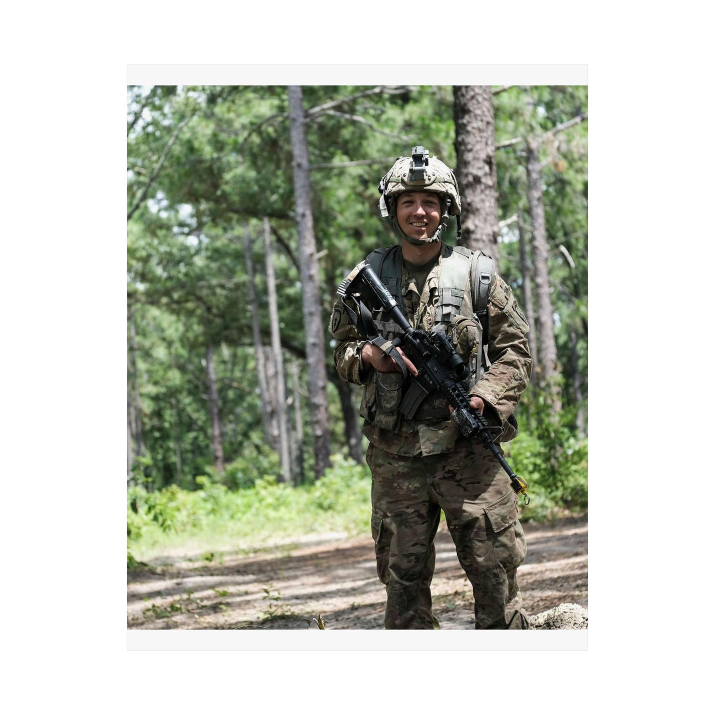 1st Lt. Jamieson Barnes an officer with Headquarters, High Quality Matte Wall Art Poster for Home, Office, Classroom