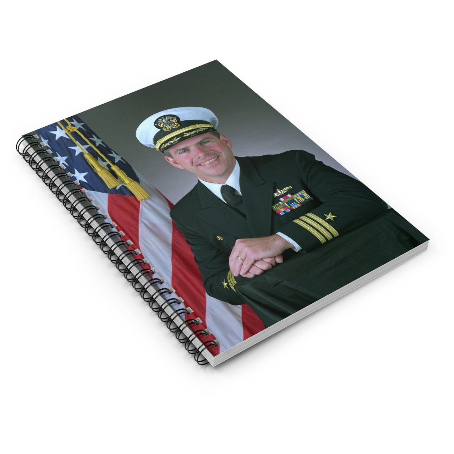 Commander Theodore J. Hoffman, USN Spiral Bound Ruled Notebook with Printed Cover