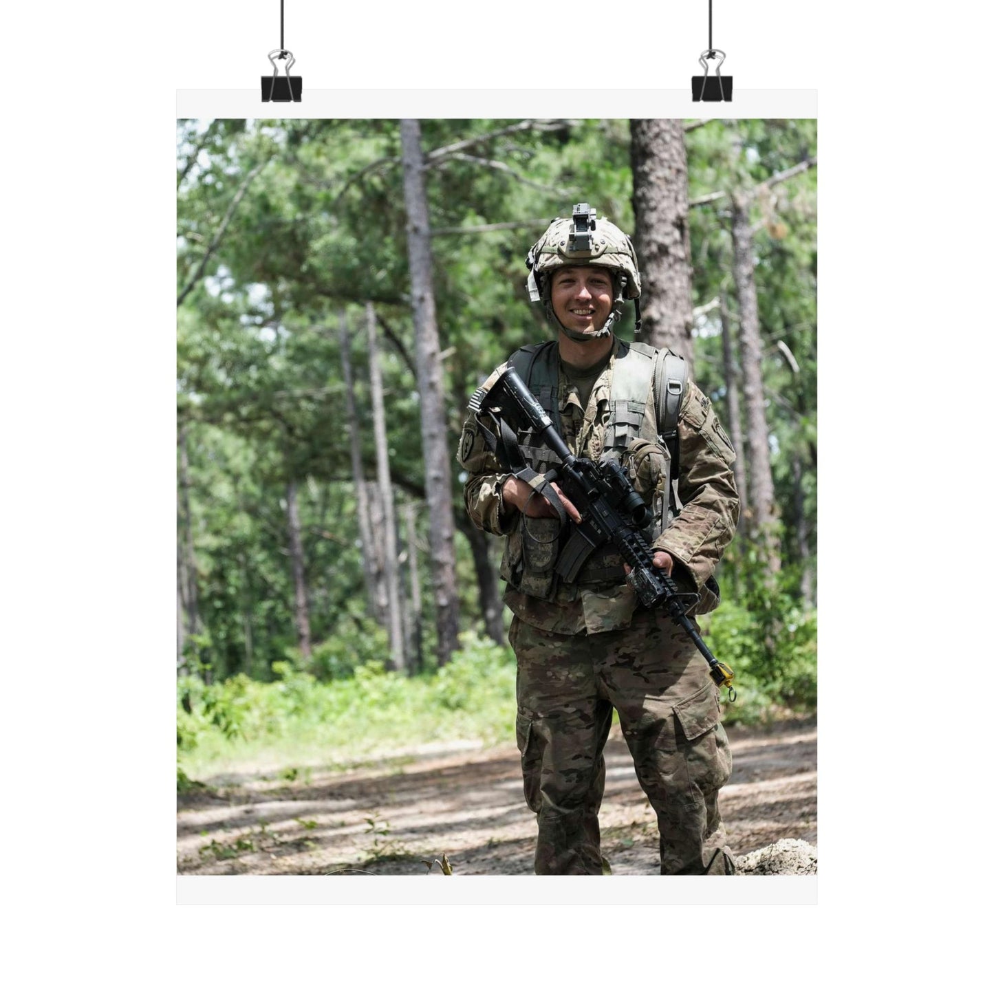 1st Lt. Jamieson Barnes an officer with Headquarters, High Quality Matte Wall Art Poster for Home, Office, Classroom