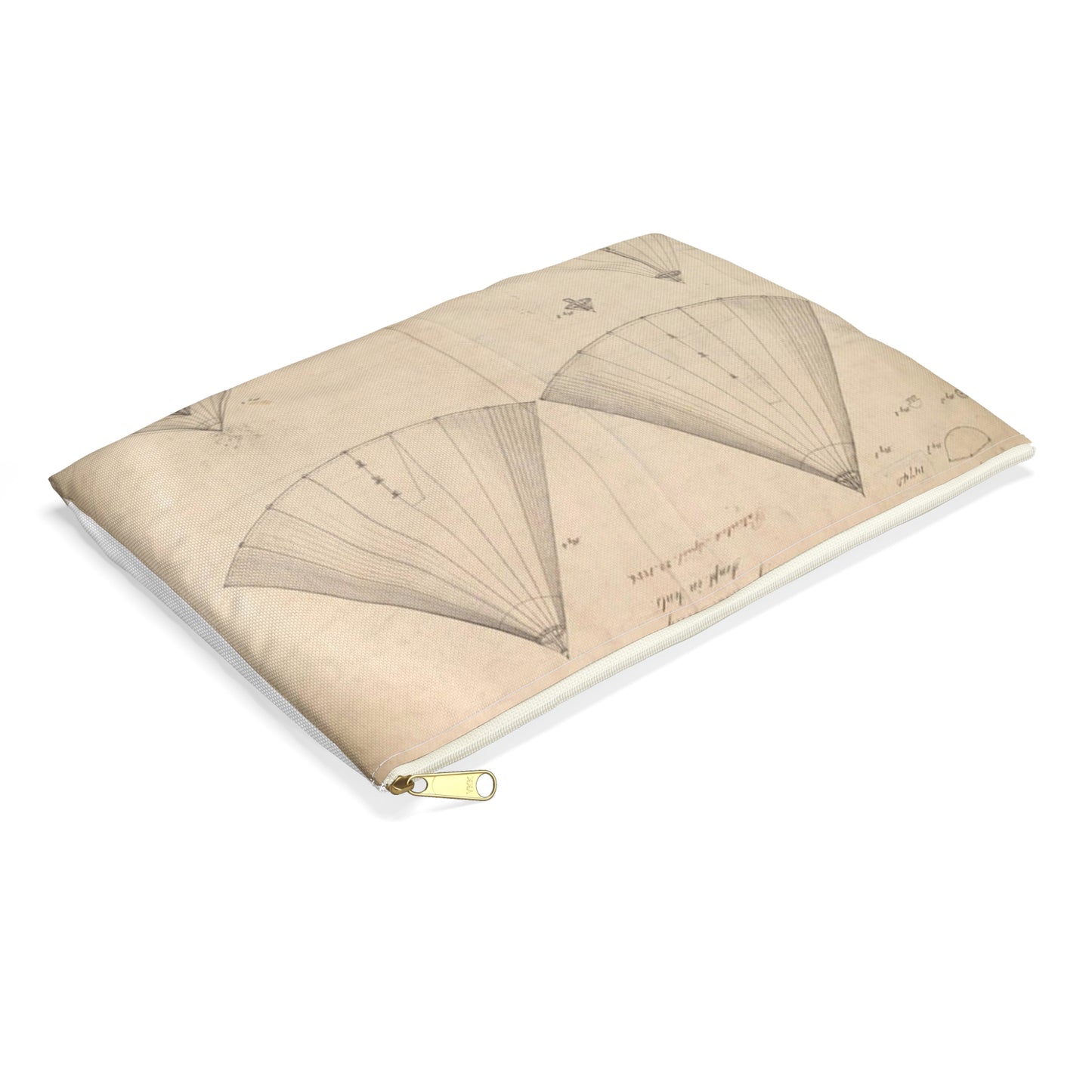 Patent drawing - Drawing of Improvement in Tents Public domain image Large Organizer Pouch with Black Zipper