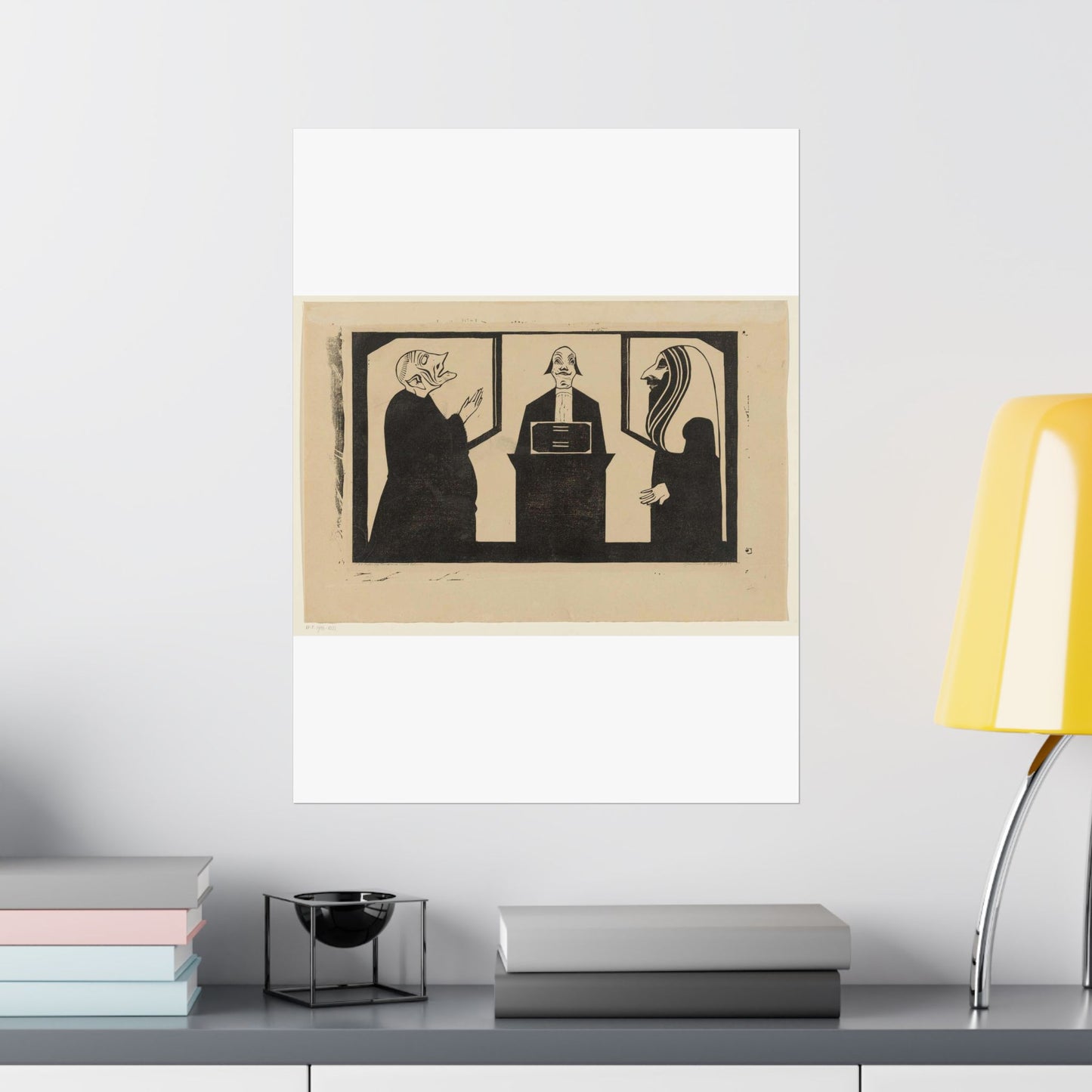 Samuel Jessurun de Mesquita - Entre ces trois mon coeur balance High Quality Matte Wall Art Poster for Home, Office, Classroom