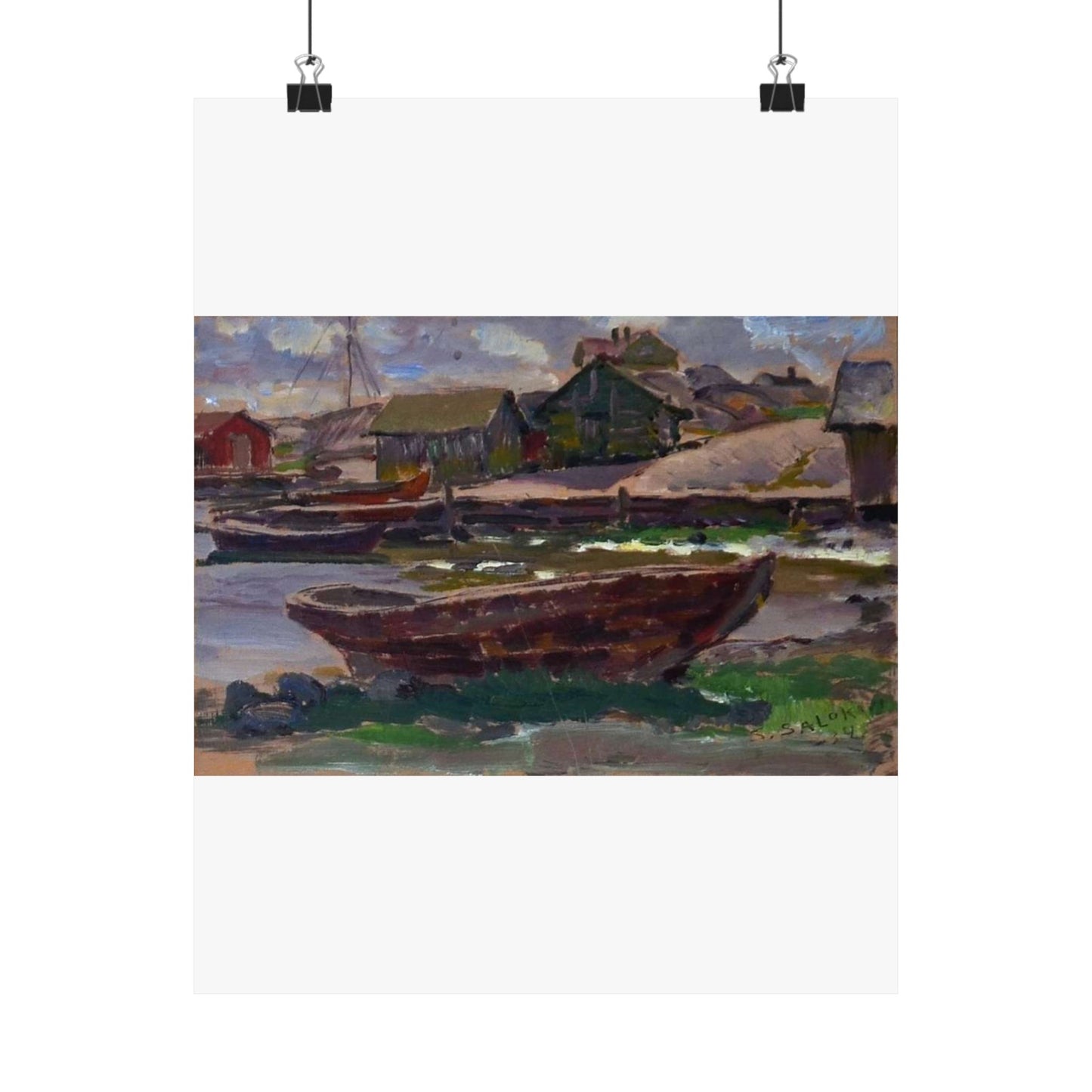 Kökar (Santeri Salokivi, 1934), Finland High Quality Matte Wall Art Poster for Home, Office, Classroom
