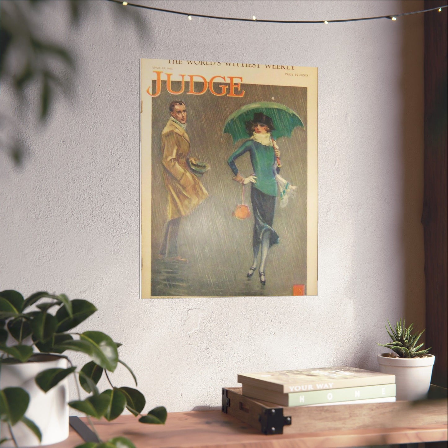JudgeMagazine19Apr1924 - Art Deco public domain image High Quality Matte Wall Art Poster for Home, Office, Classroom