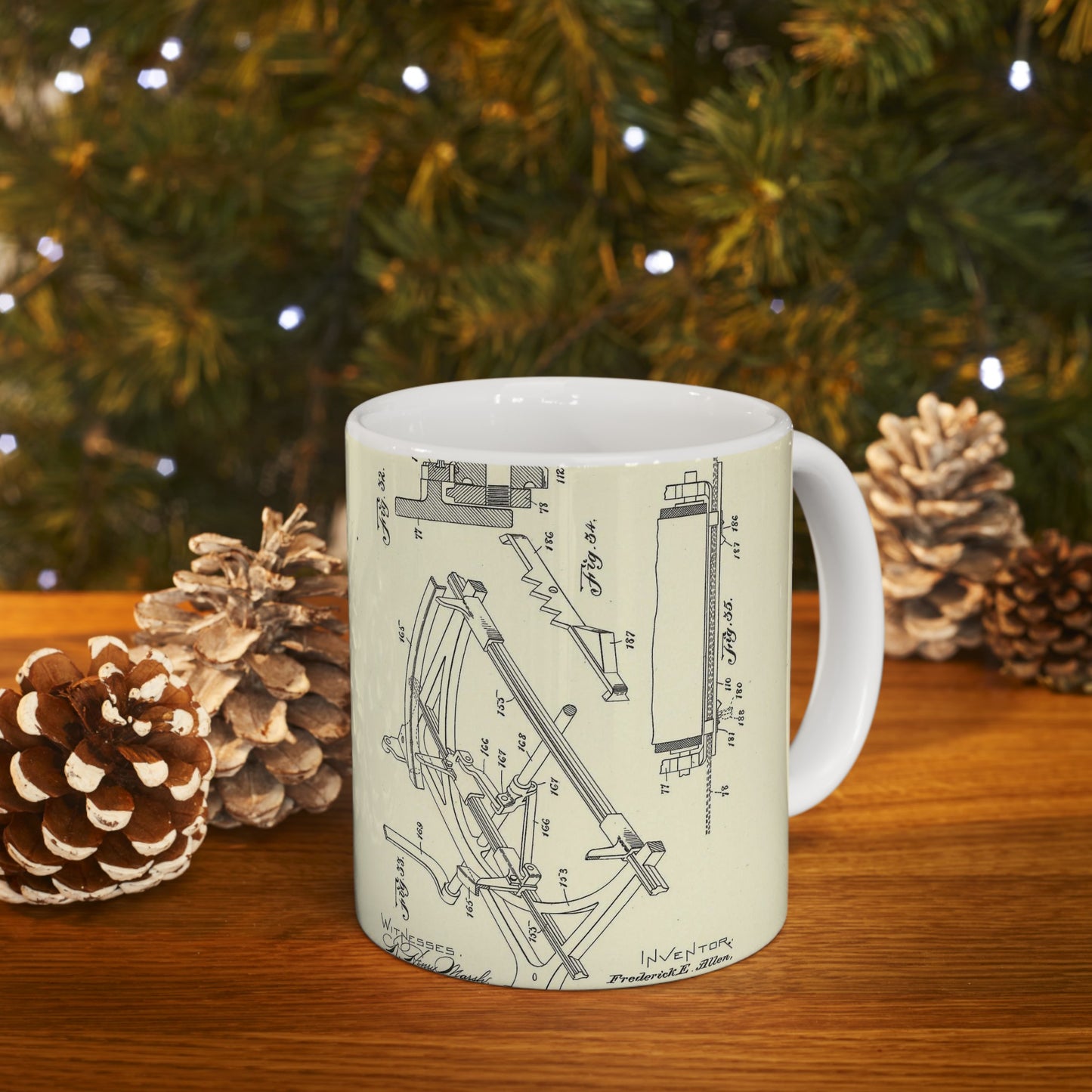 Patent Case File No. 684,163, Typewriter for Printing Bulletins, etc., Inventor- Frederick E. Allen - DPLA - 7c154e563ade85b5dee046e199b8667b (page 182) Beautiful Novelty Ceramic Coffee Mug 11oz