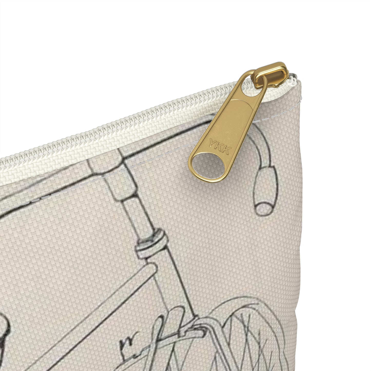 Patent drawing - for J. J. Hentz' Bicycle Public domain image Large Organizer Pouch with Black Zipper