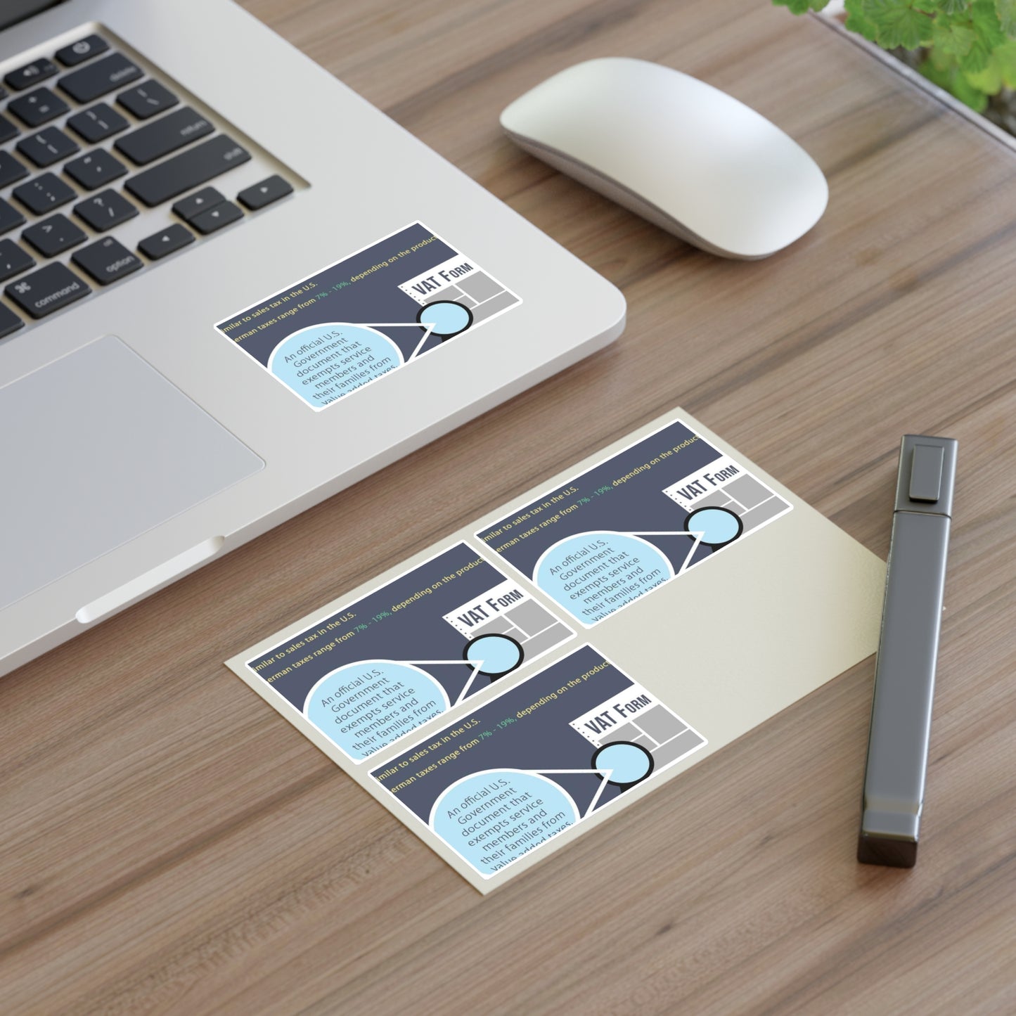 What is VAT? - A poster with a lot of different things on it Laminated UV Protective Vinyl Stickers