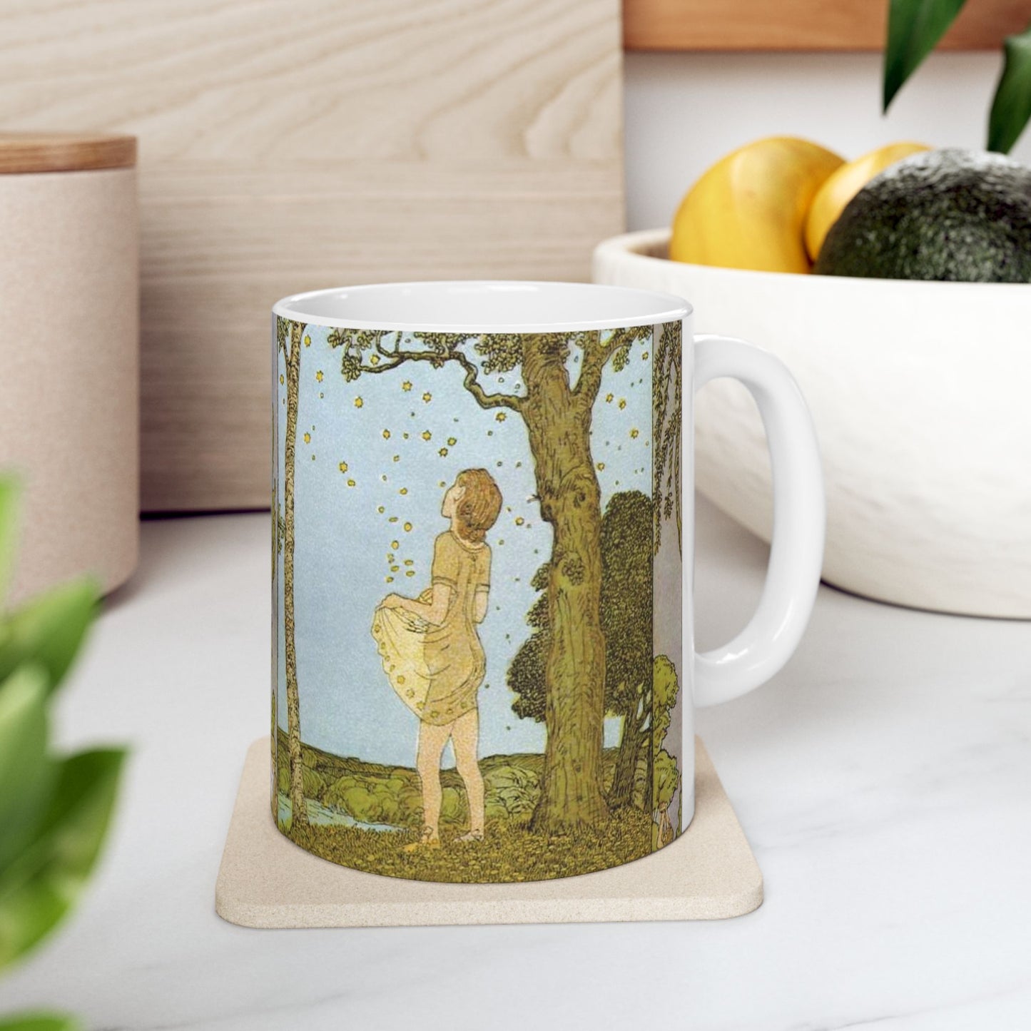 Heinrich Vogeler - Illustration Die Sterntaler Beautiful Novelty Ceramic Coffee Mug 11oz