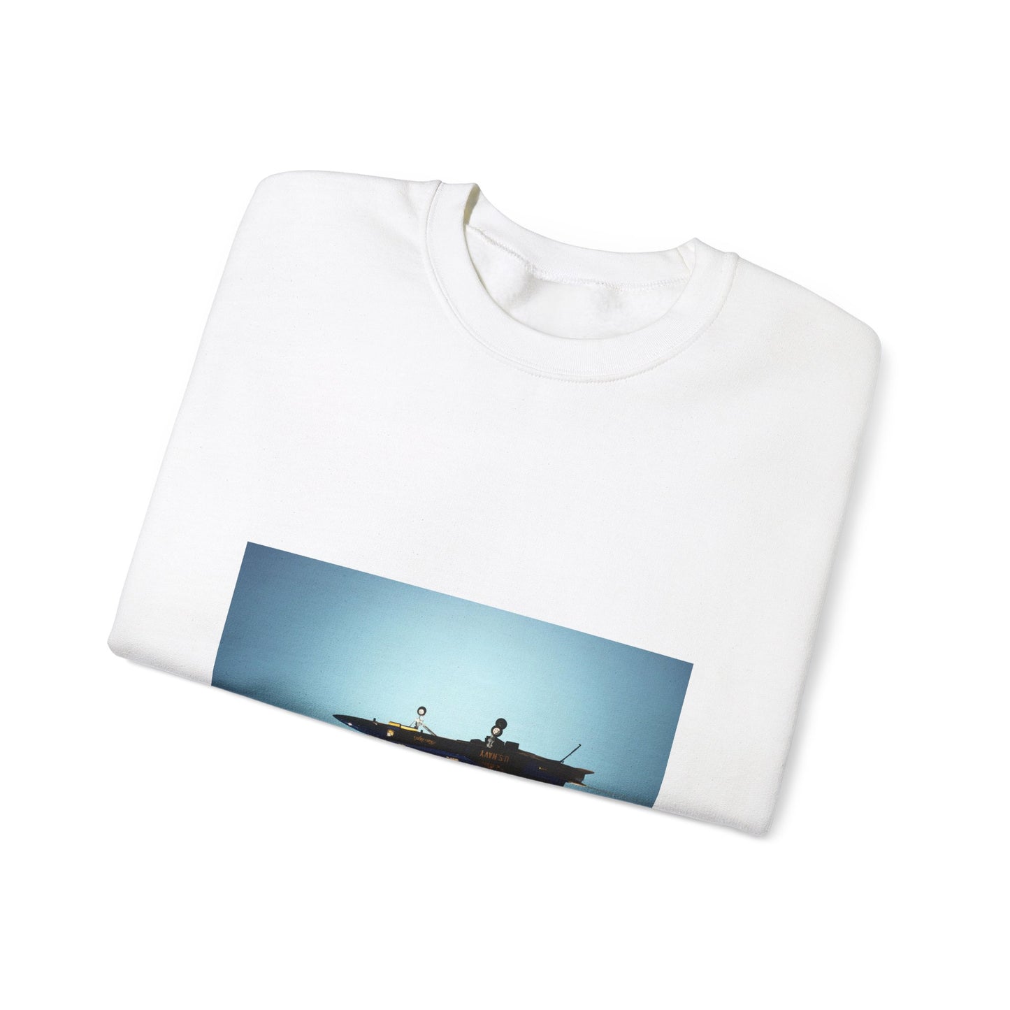 Two F/A-18A Hornet aircraft of the Blue Angels Flight Demonstration Squadron execute the Fortus maneuver during an air show White Heavy Blend Adult Crew Neck SweatShirt