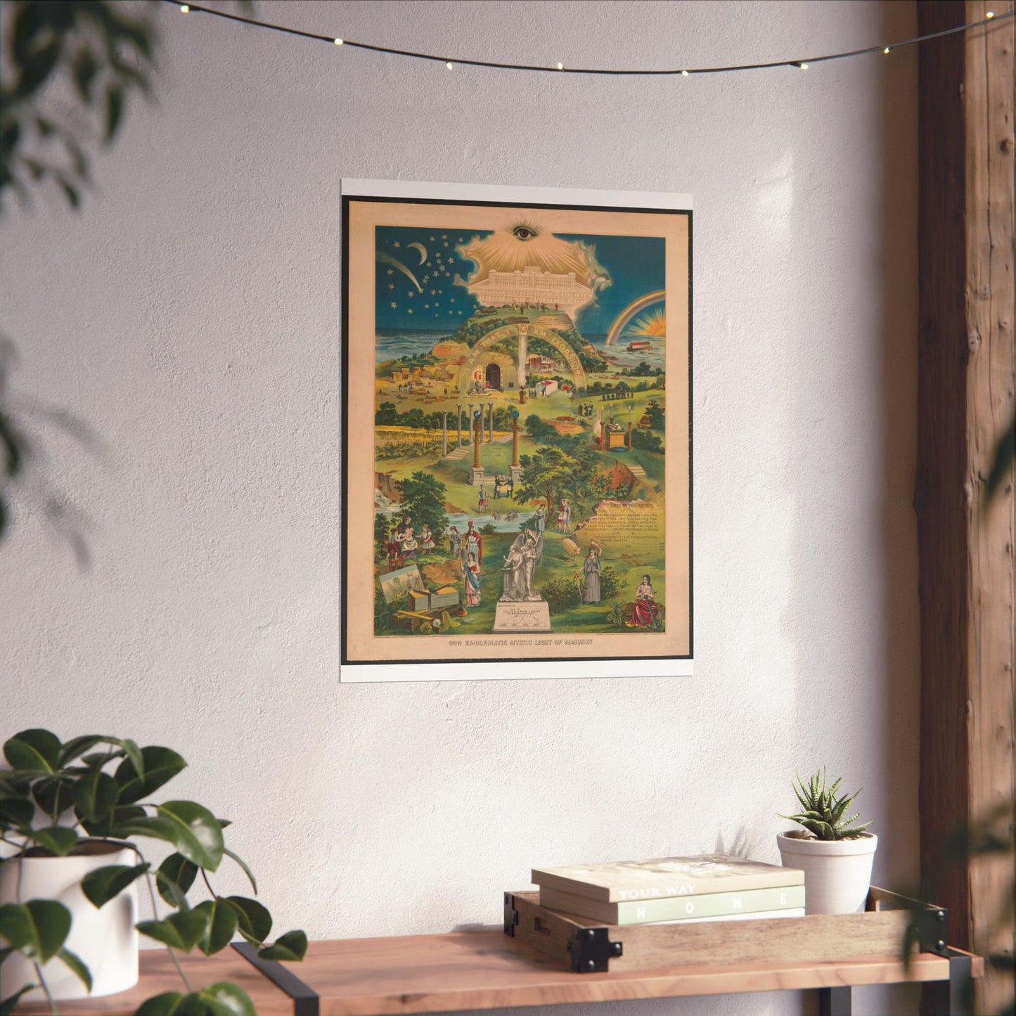 Our emblematic mystic light of masonry High Quality Matte Wall Art Poster for Home, Office, Classroom
