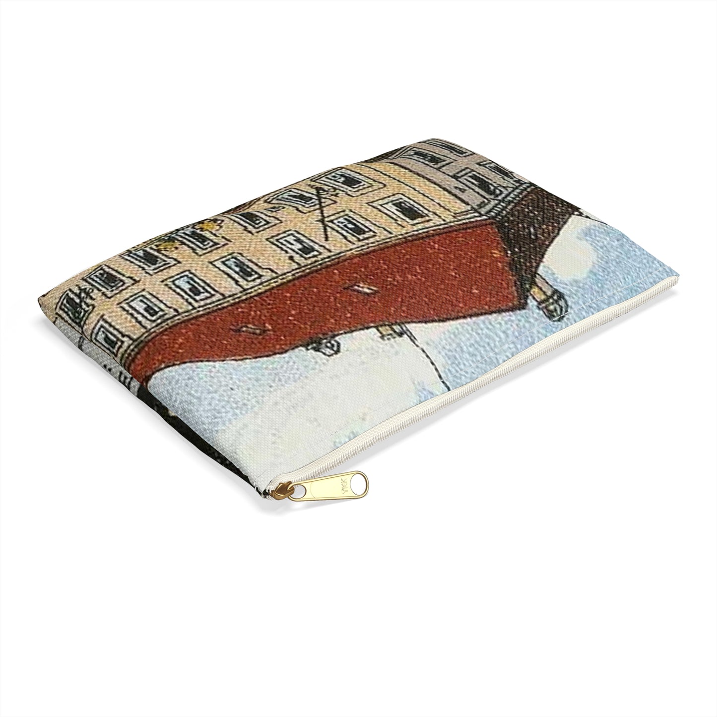 Erlangen Hauptstraße um 1910 001 Large Organizer Pouch with Black Zipper
