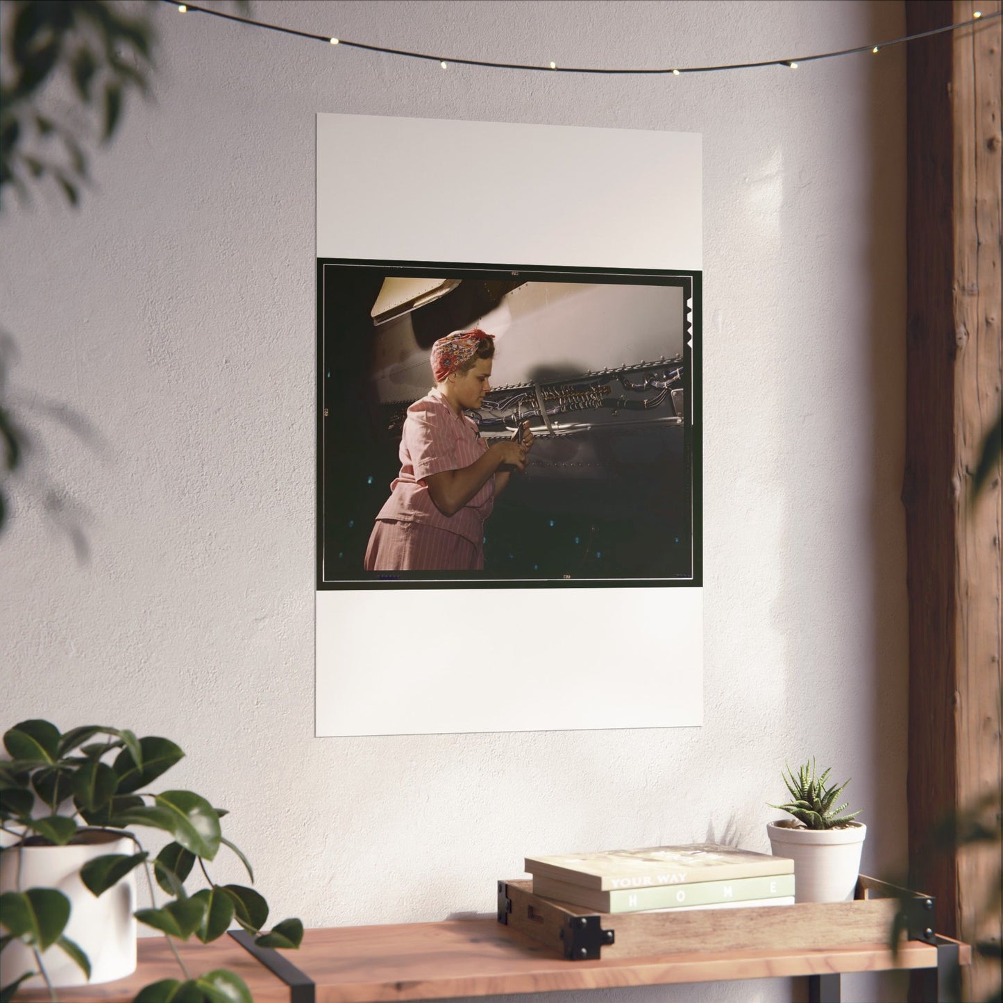 With careful Douglas training, women do accurate electrical assembly and installation work, Douglas Aircraft Company, Long Beach, Calif. High Quality Matte Wall Art Poster for Home, Office, Classroom