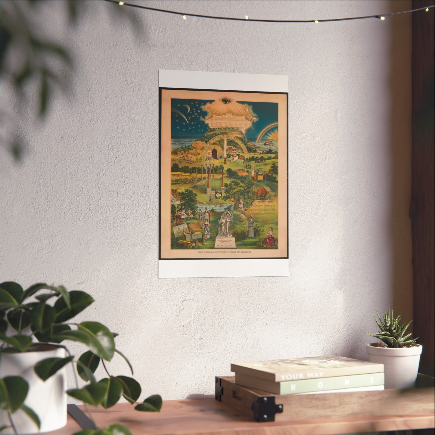 Our emblematic mystic light of masonry High Quality Matte Wall Art Poster for Home, Office, Classroom